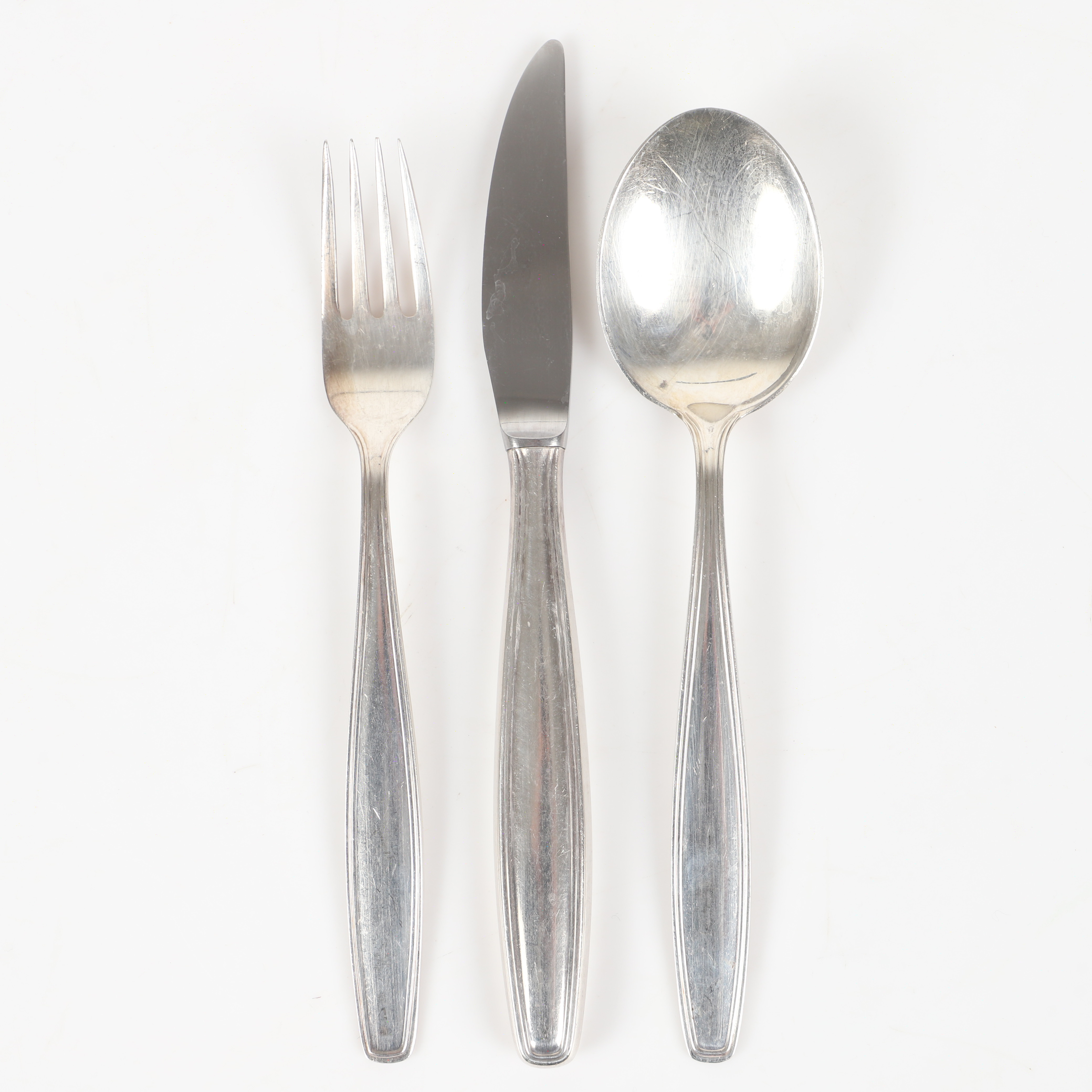 SVEN-ARNE GILLGREN. Bestickuppsättning, 35 delar, "Parad", nysilver, Gense.