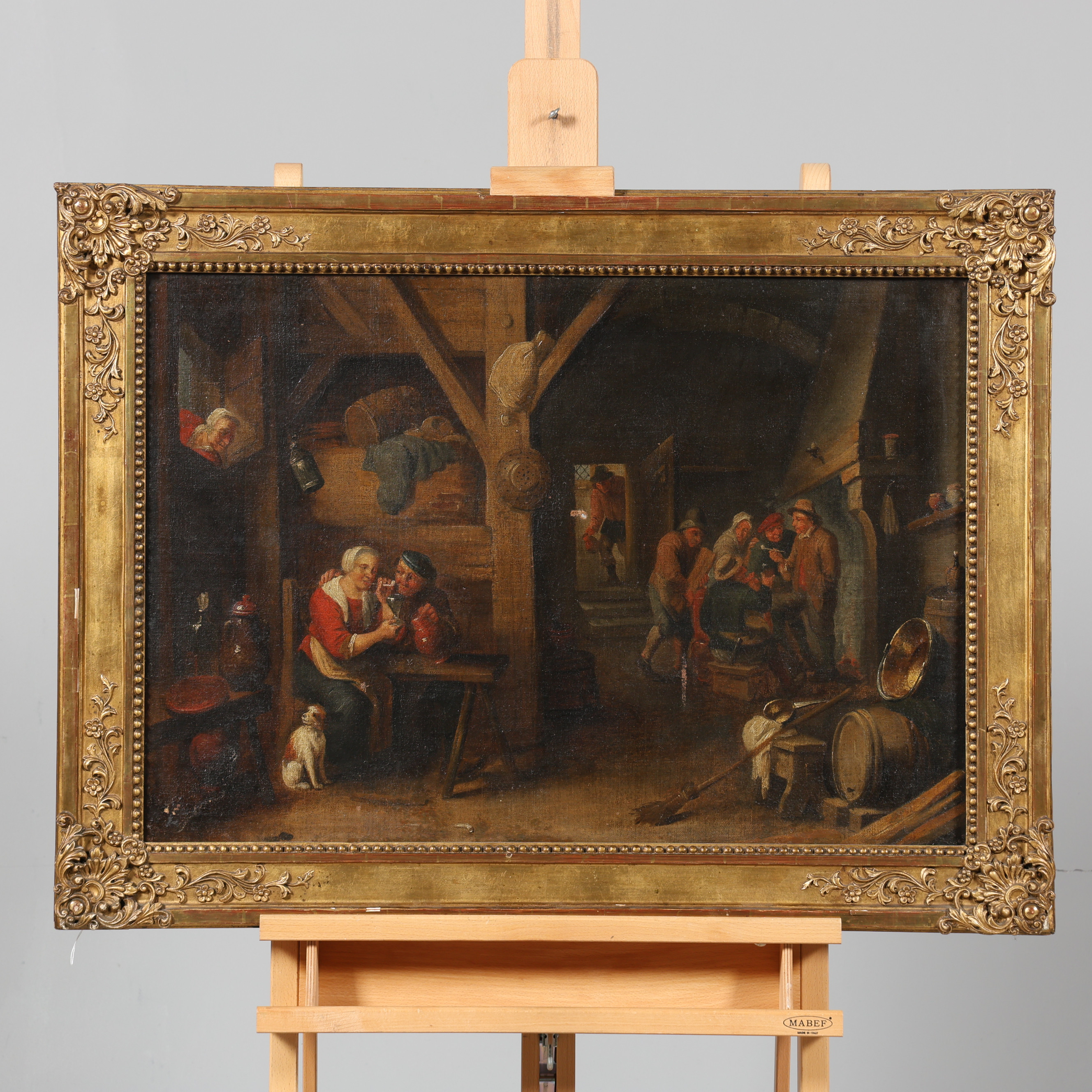 OKÄND KONSTNÄR. OLJA PÅ DUK, 17/1800-tal.