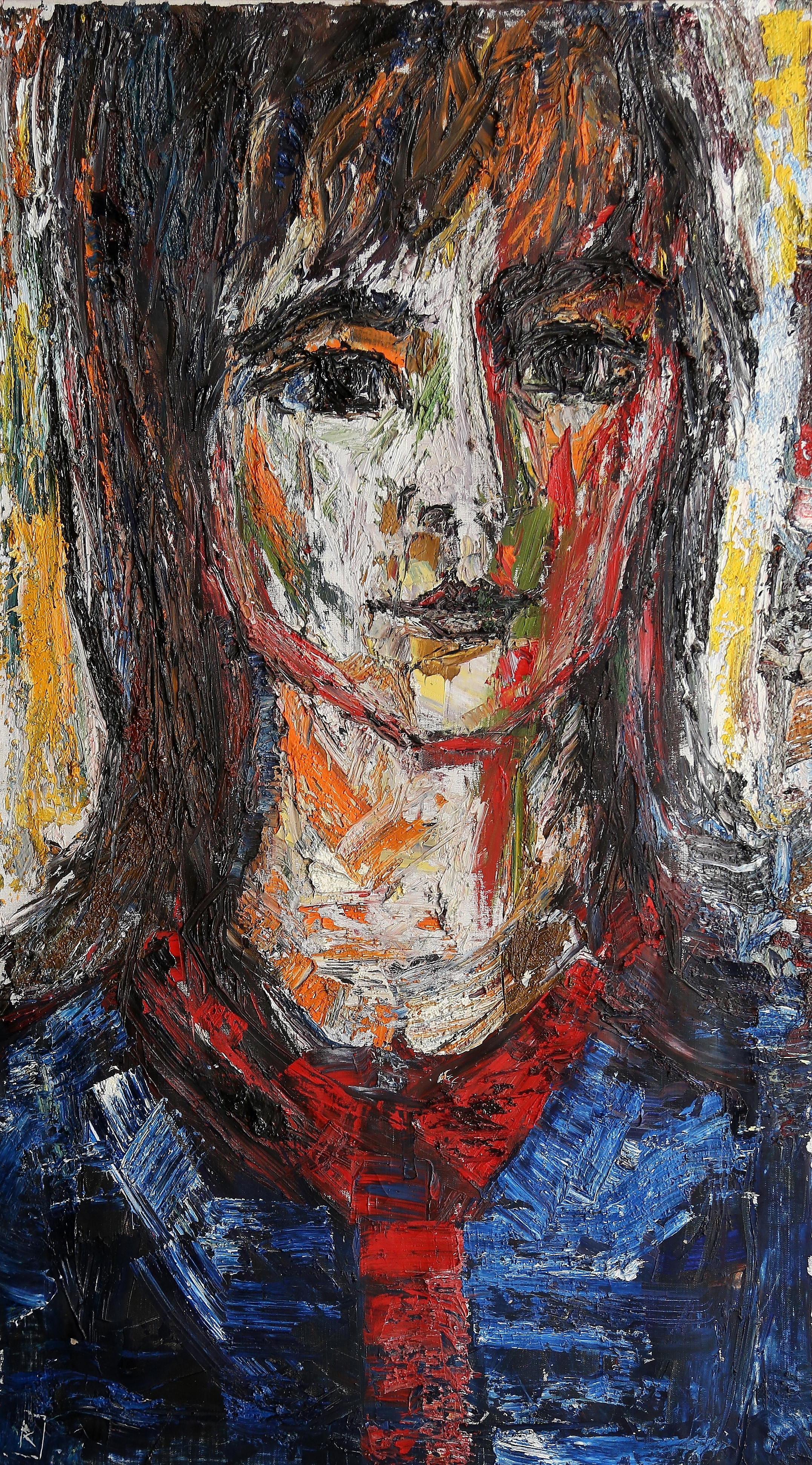 RAGNAR  JOHANSSON. olja på duk, "Den Älskade", signerad.