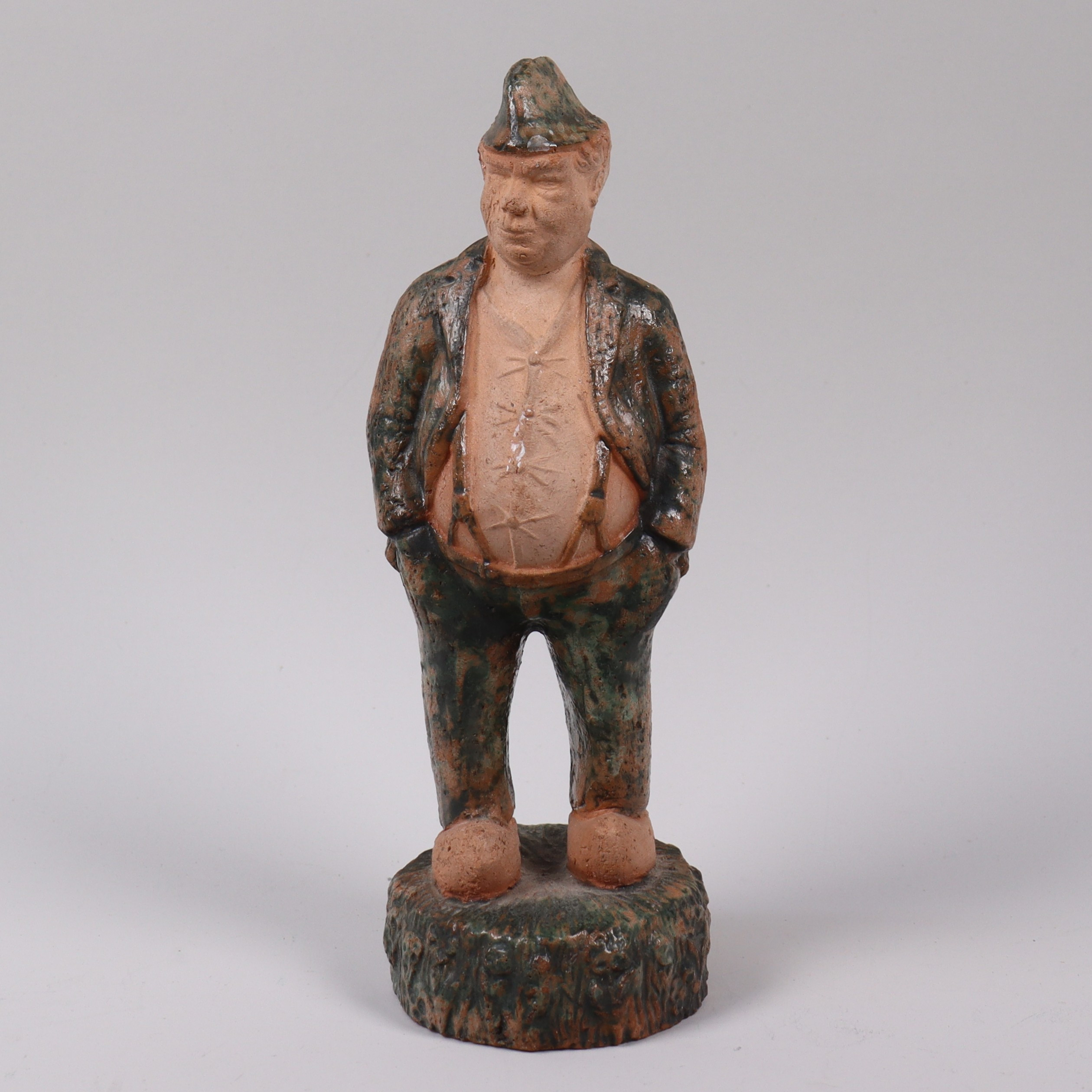 LARS PAGFELDT. figurin i stengods, "Edvard Persson".