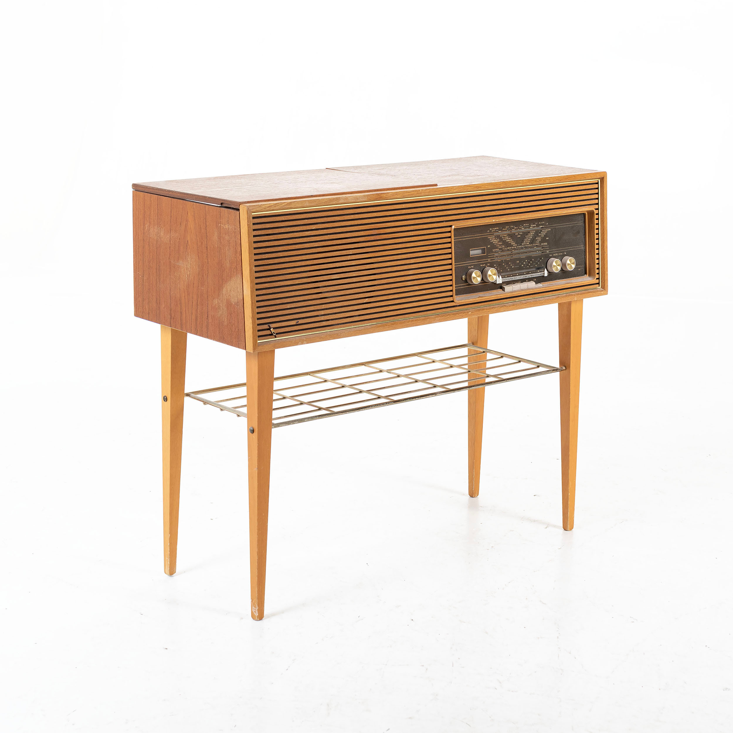 RADIOMÖBEL, teak, Dux, 1900-talets mitt.