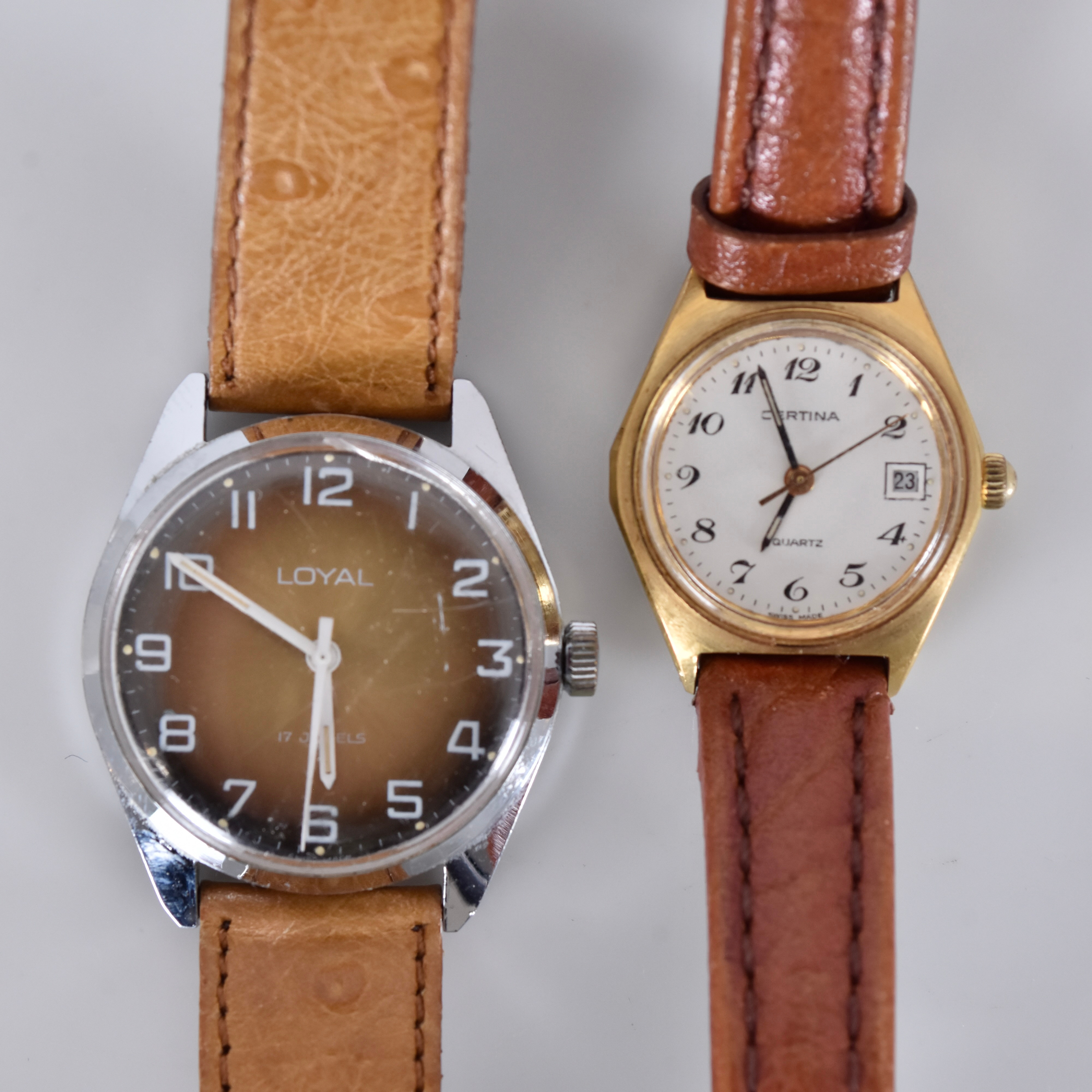 ARMBANDSUR, 2 st, Loyal och Certina.
