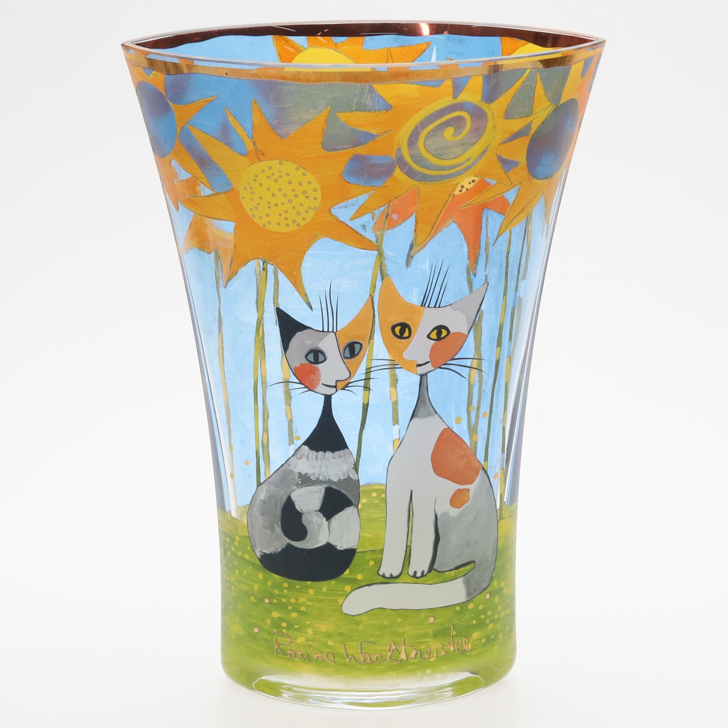 ROSINA WACHTMEISTER. VAS, glas. " Katter" Goebel.