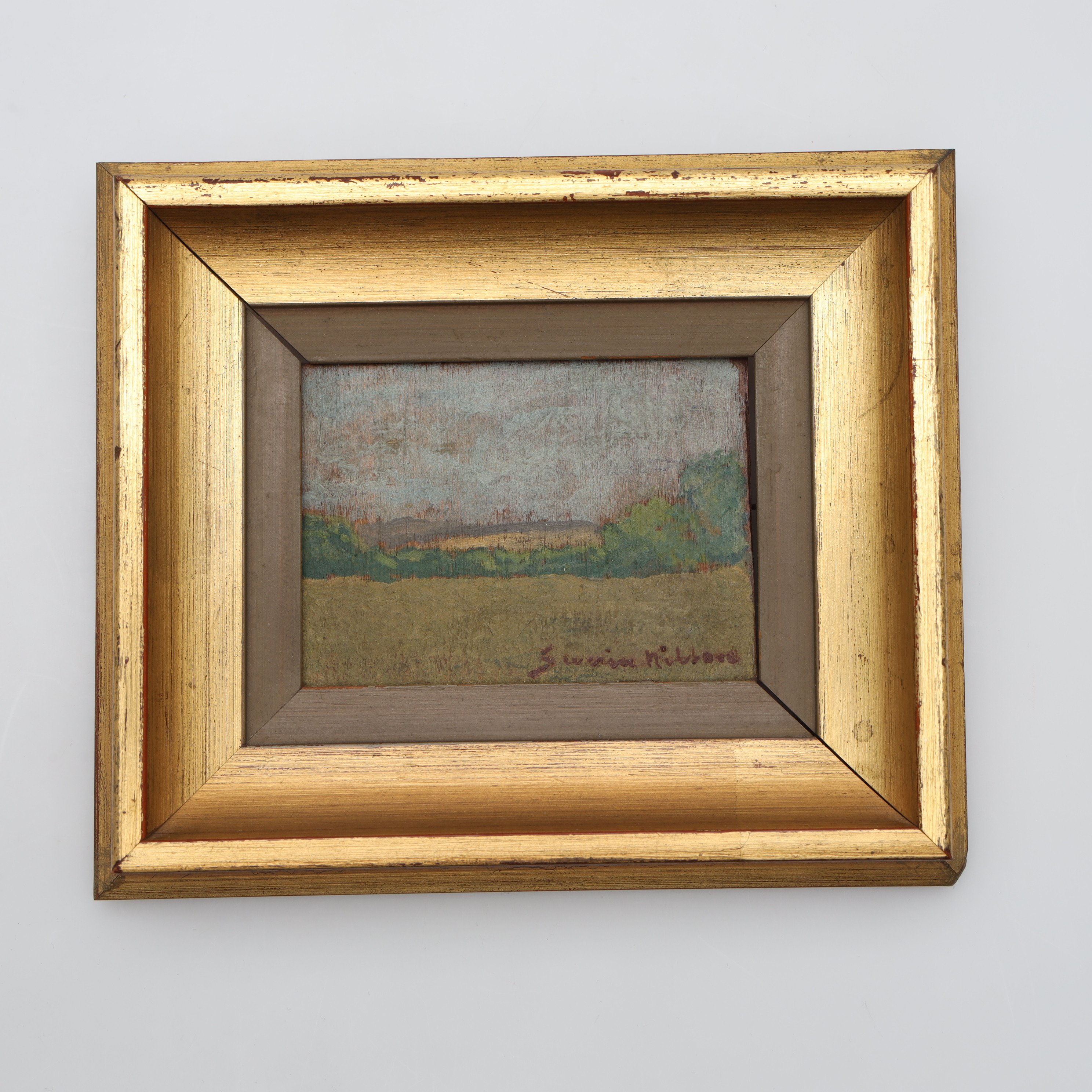 SEVERIN NILSON. OLJA PÅ PANNÅ, signerad.