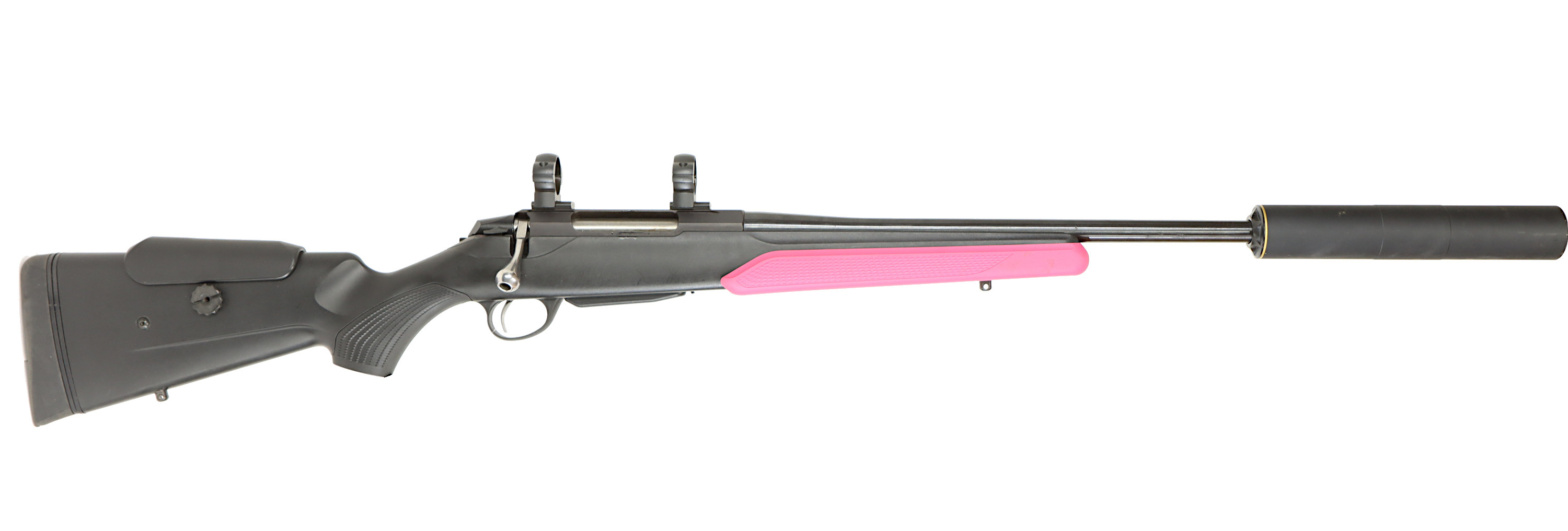 KULGEVÄR MED LJUDDÄMPARE, fabrikat Tikka, modell T3x, kaliber .308W, tillv.nr M67394, se-nr SE2855967.