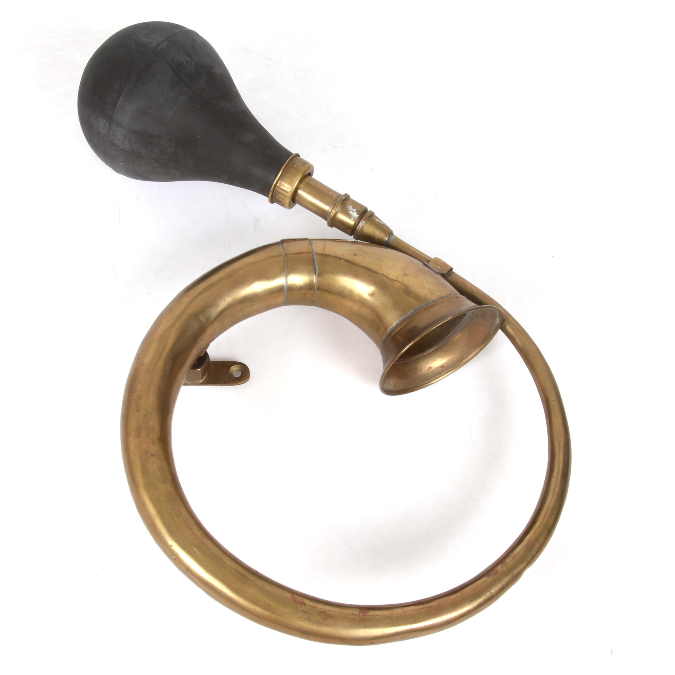 SIGNALHORN, mässing och gummi, 1900-tal.