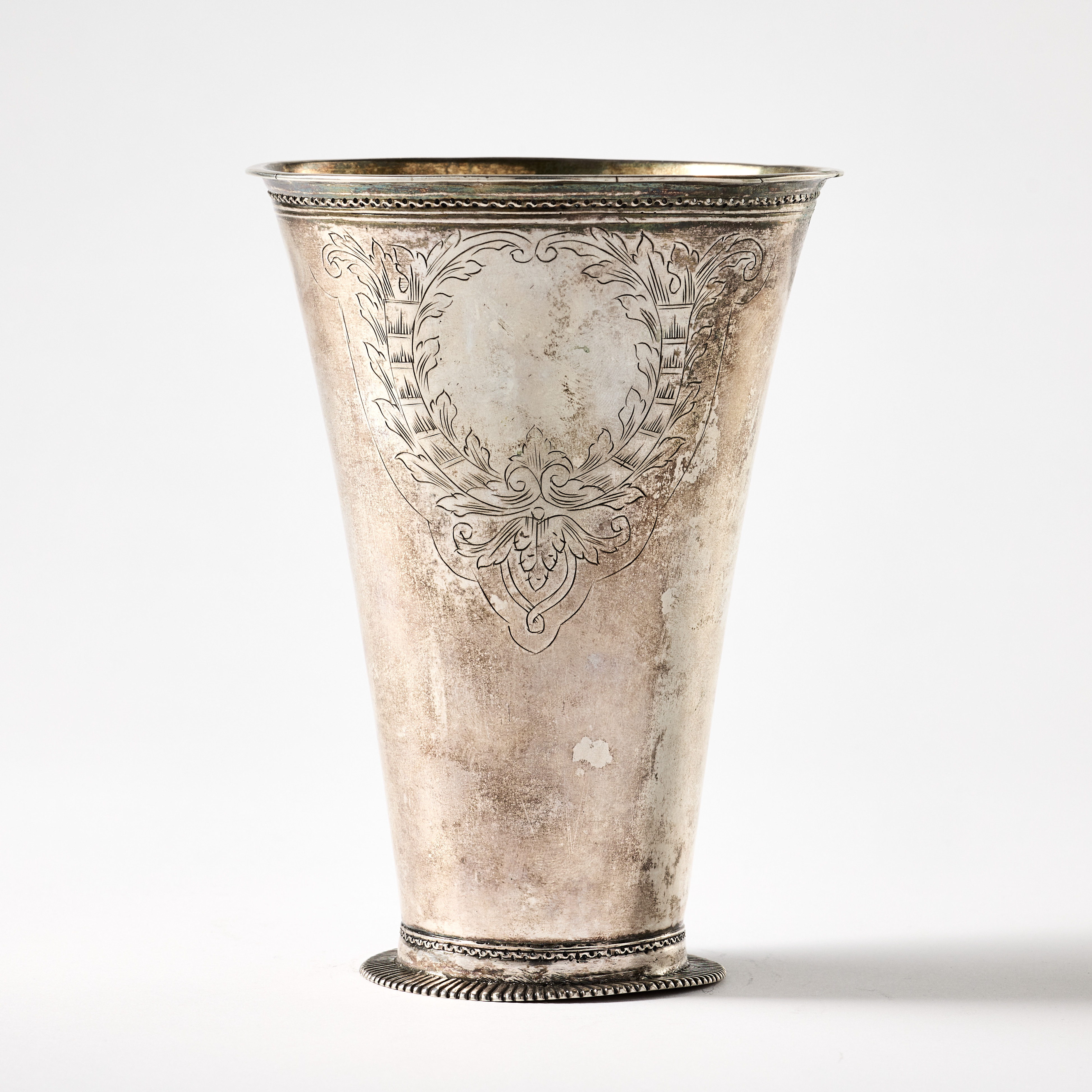 JOHAN FRIEDRICH STELZNER. Bägare, silver, Malmö, 1723.