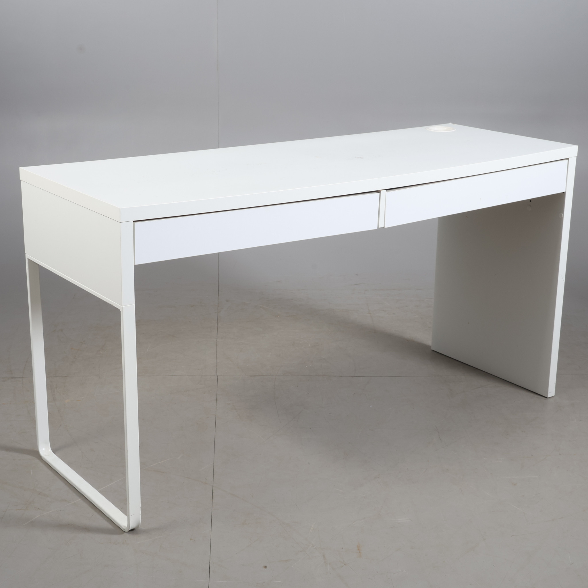 SKRIVBORD, metall/trä, samtida.