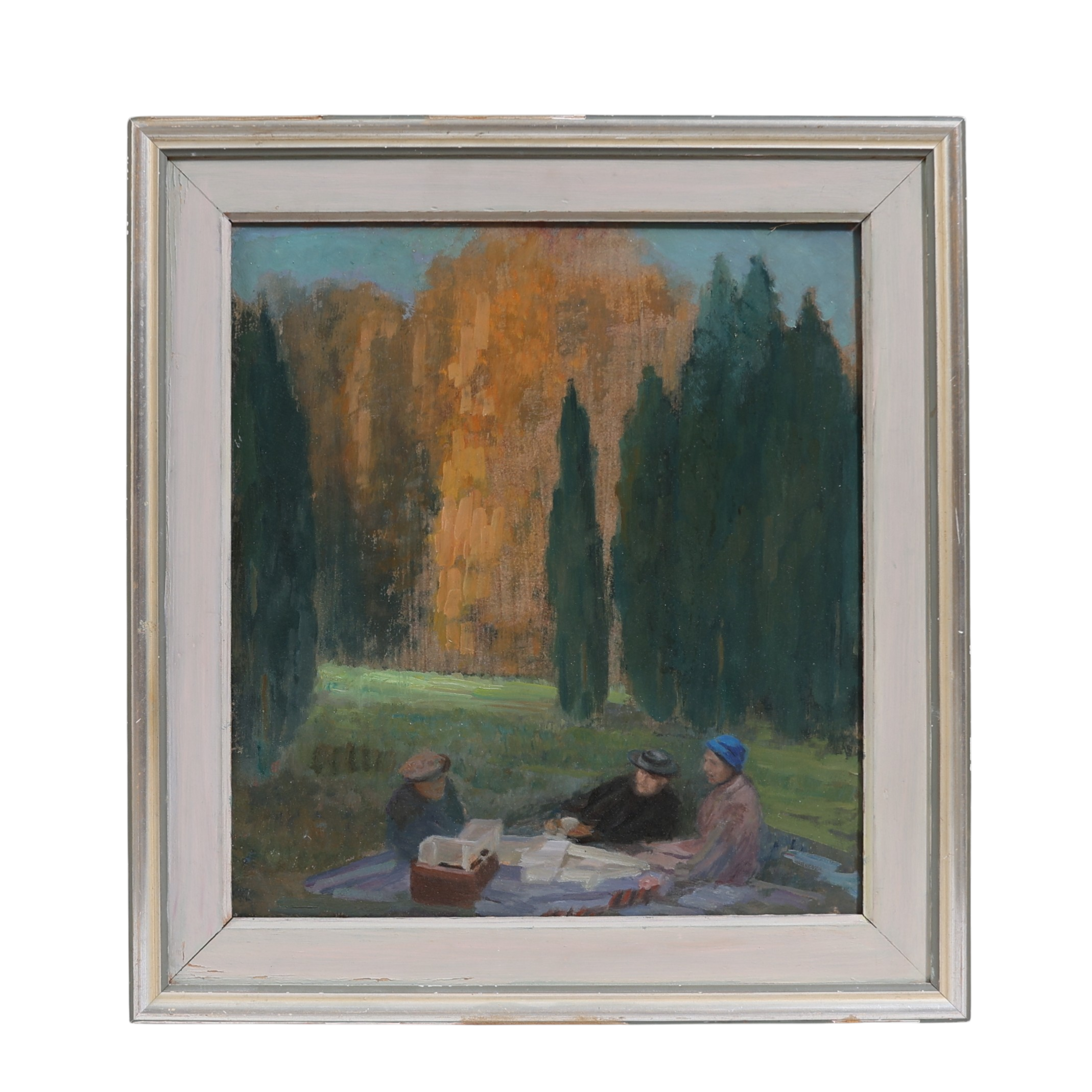 GUSTAF BÖKLIN. TILLSKRIVEN. "Minne från Ådö", olja på pannå.