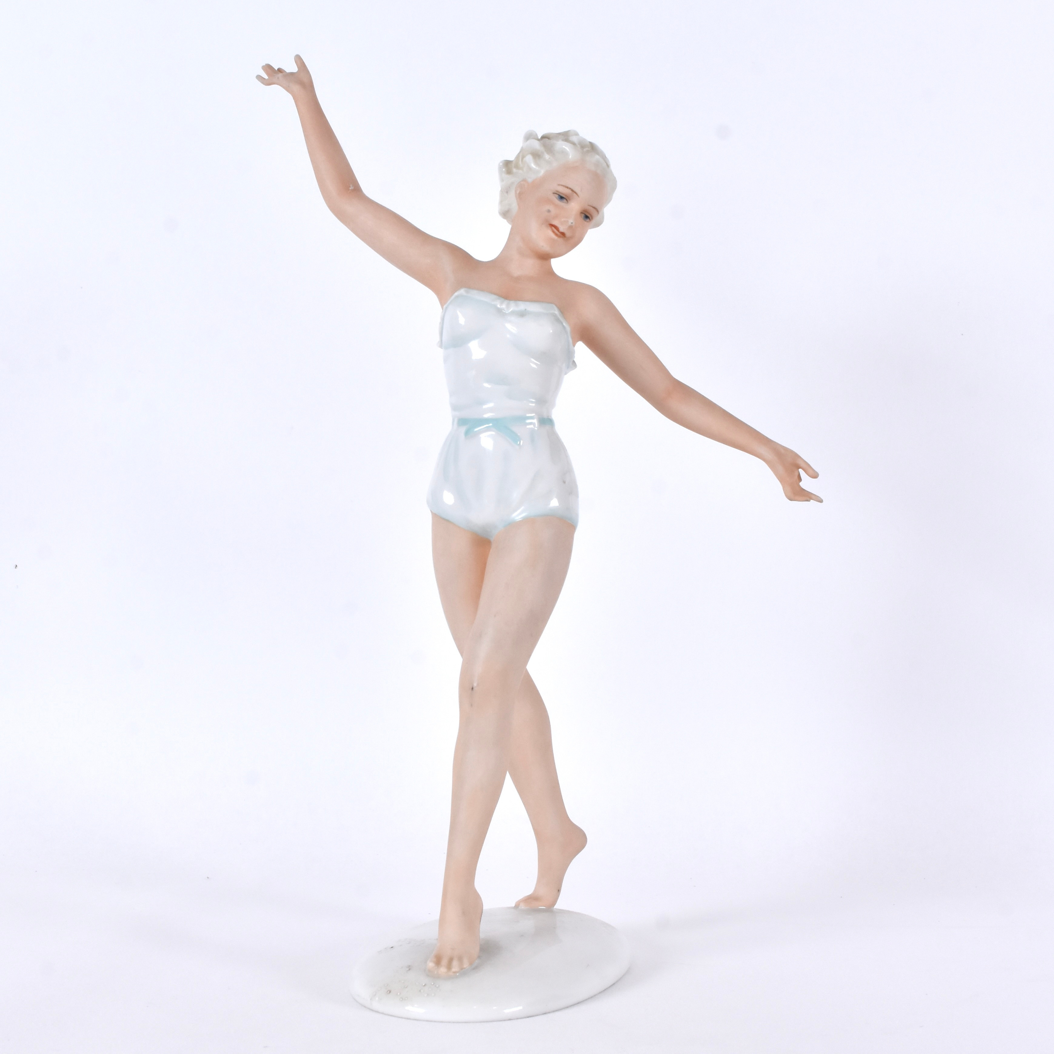 FIGURIN, porslin, Unterweissbach, 1900-tal.