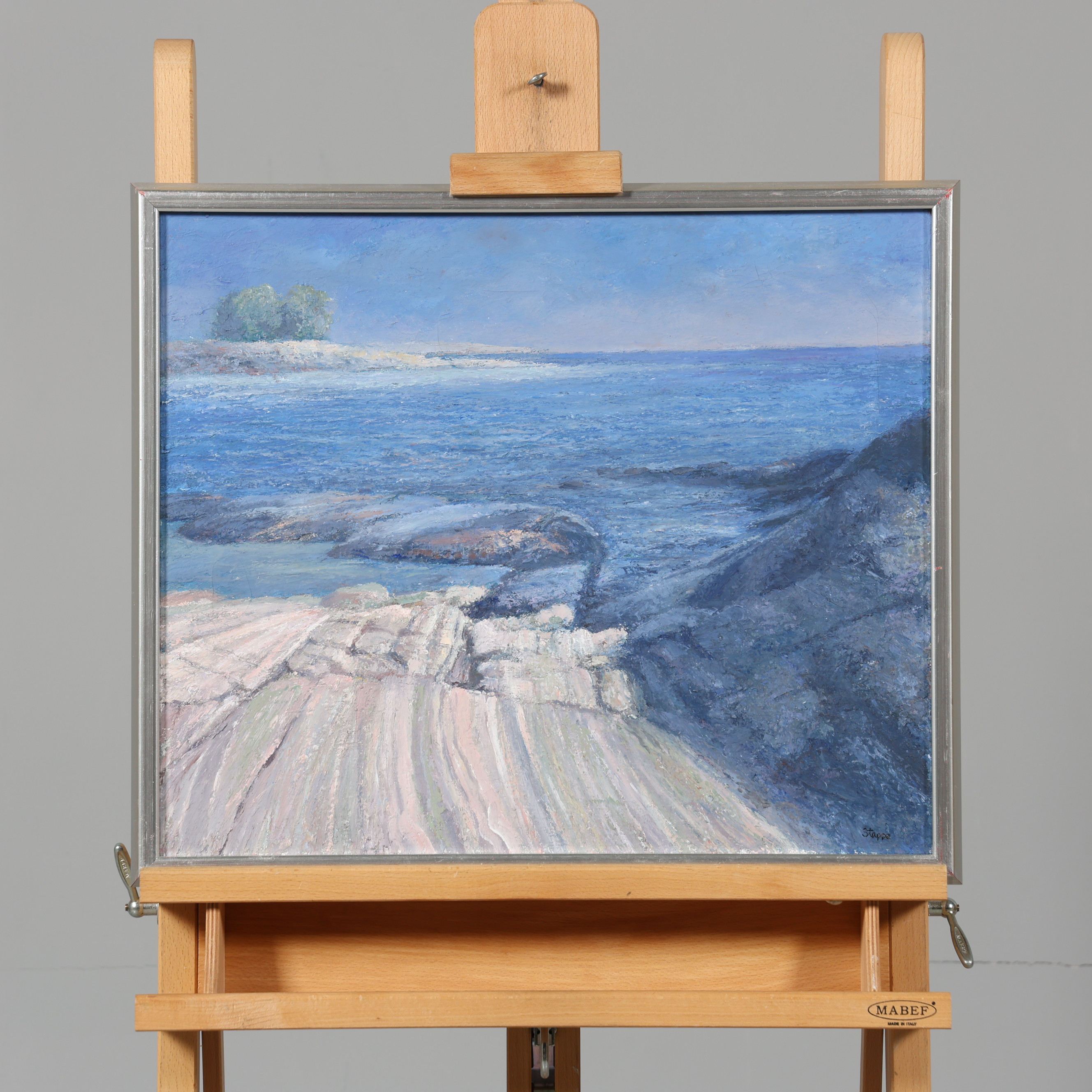 JAN OWE STAPPE. OLJA PÅ DUK, kustmotiv, signerad.