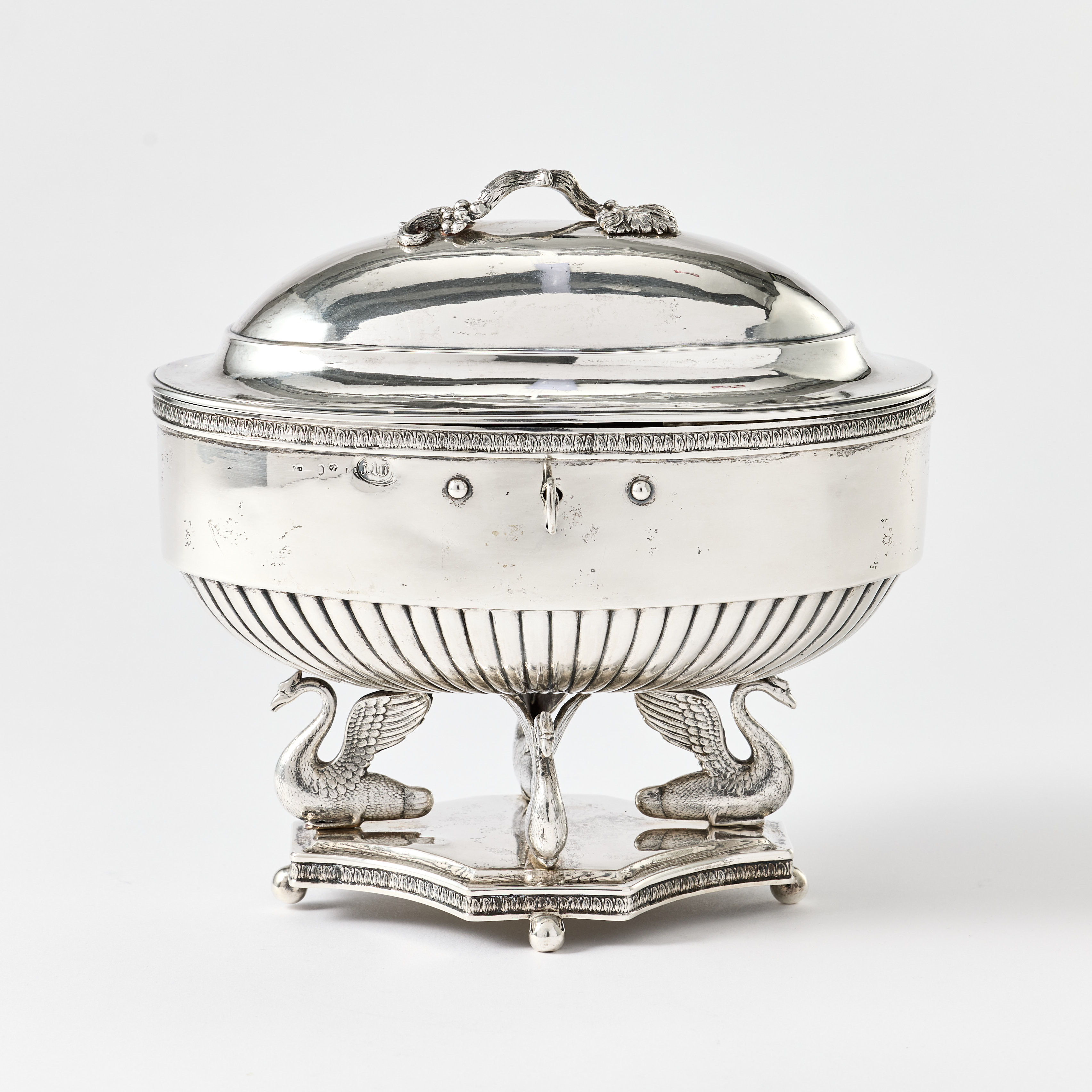 ANDERS LUNDQVIST. Sockerskrin, silver, Stockholm, 1818.
