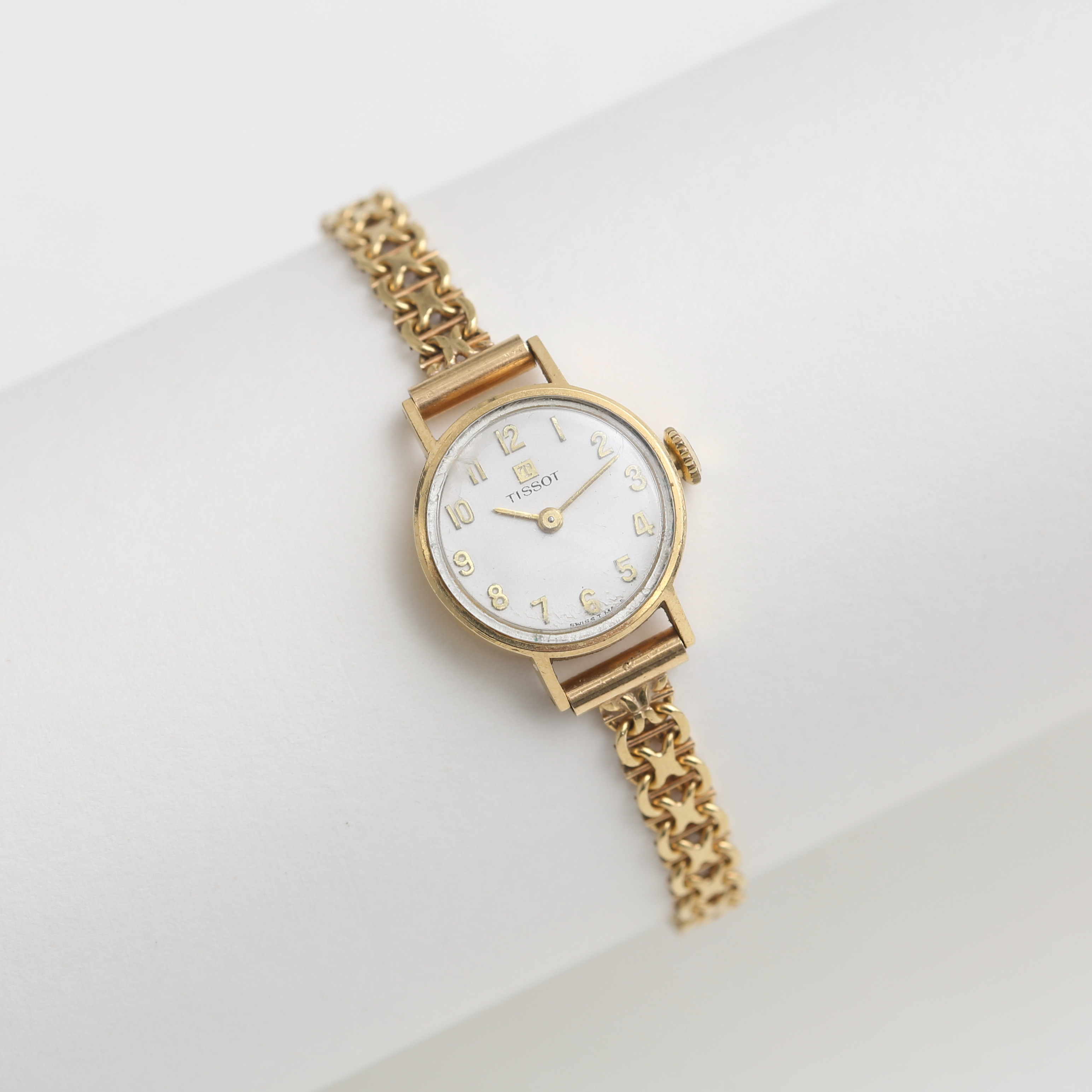 TISSOT, damarmbandsur, boett och x-länk 18k, manuellt.