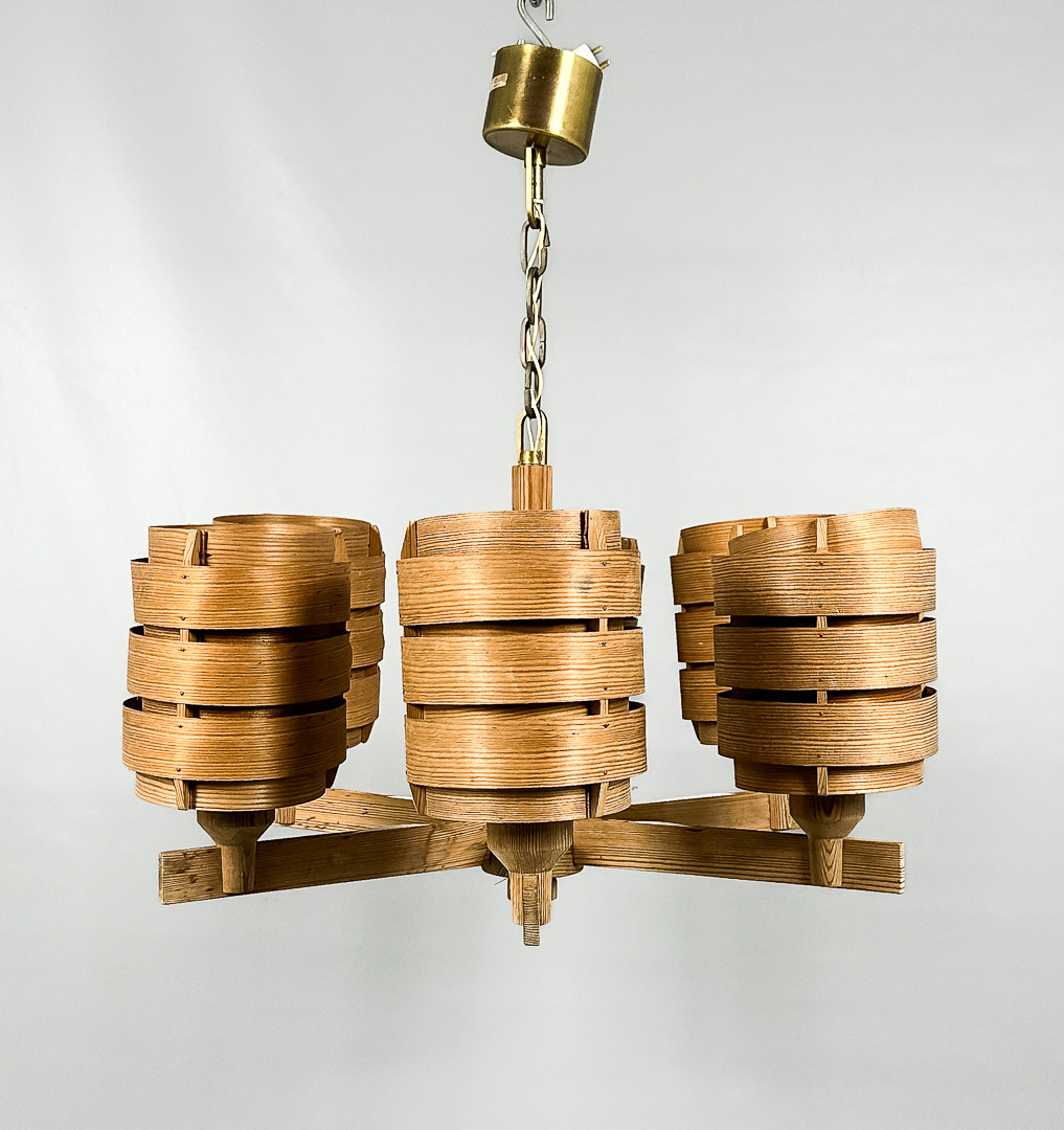 HANS AGNE JAKOBSSON. TAKLAMPA, furu, modell T499, Markaryd, 1960-tal.