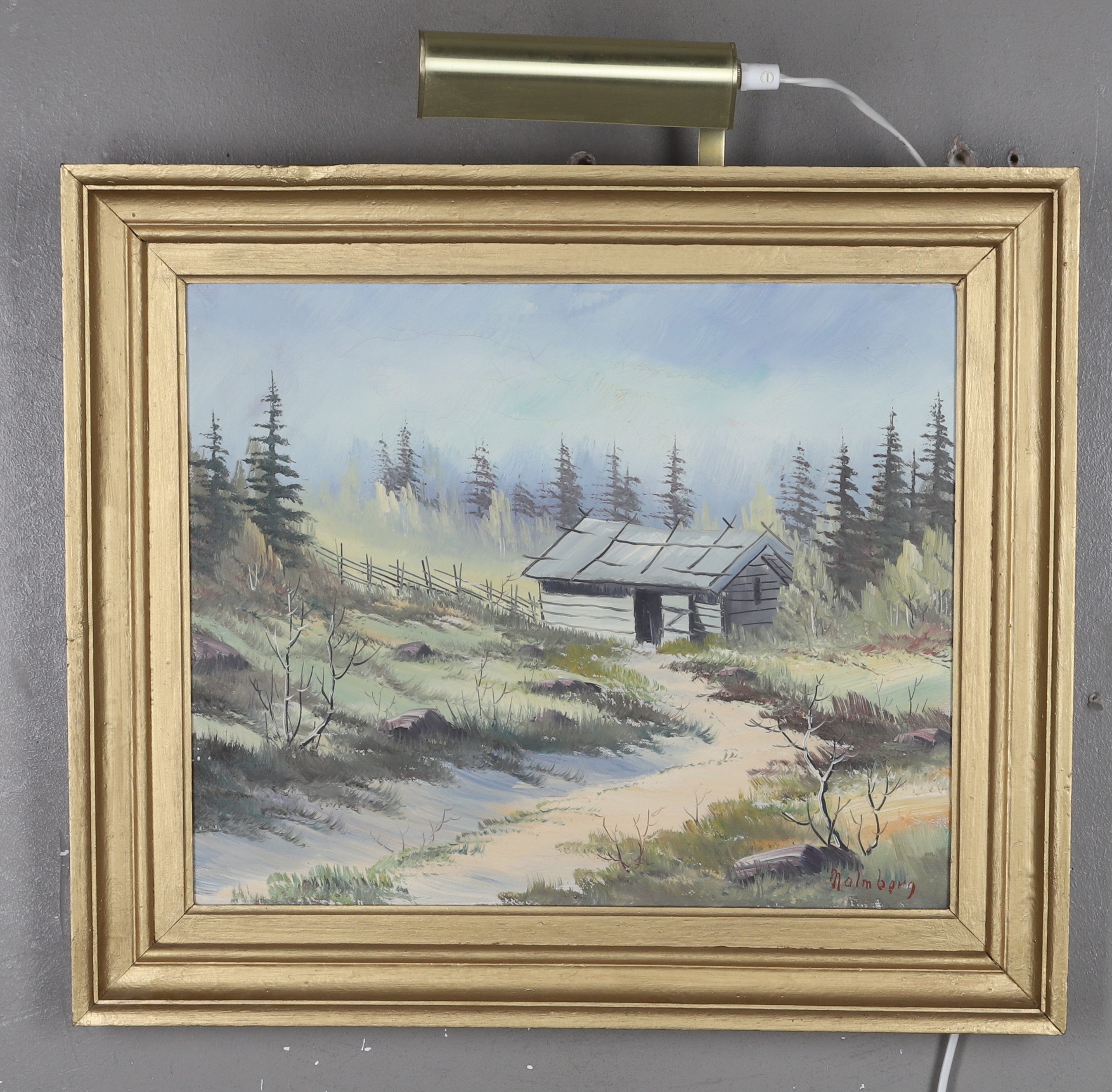 OIDENTIFIERAD KONSTNÄR, olja på duk, signerad Malmberg.