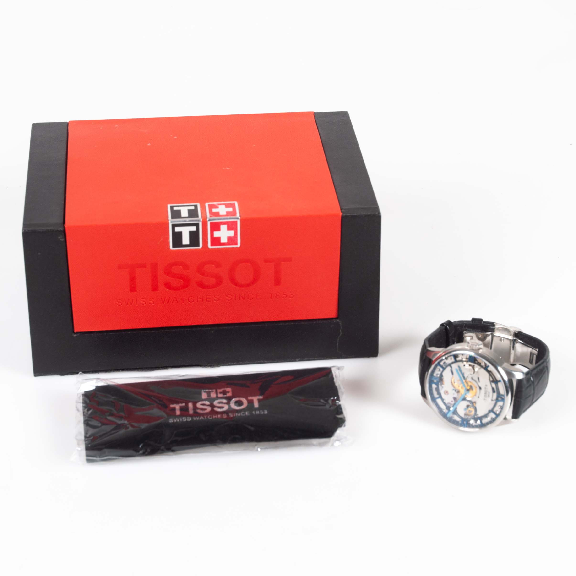 TISSOT, Chemin des Tourelles Squelette, ref. T099.405, manuellt armbandsur.