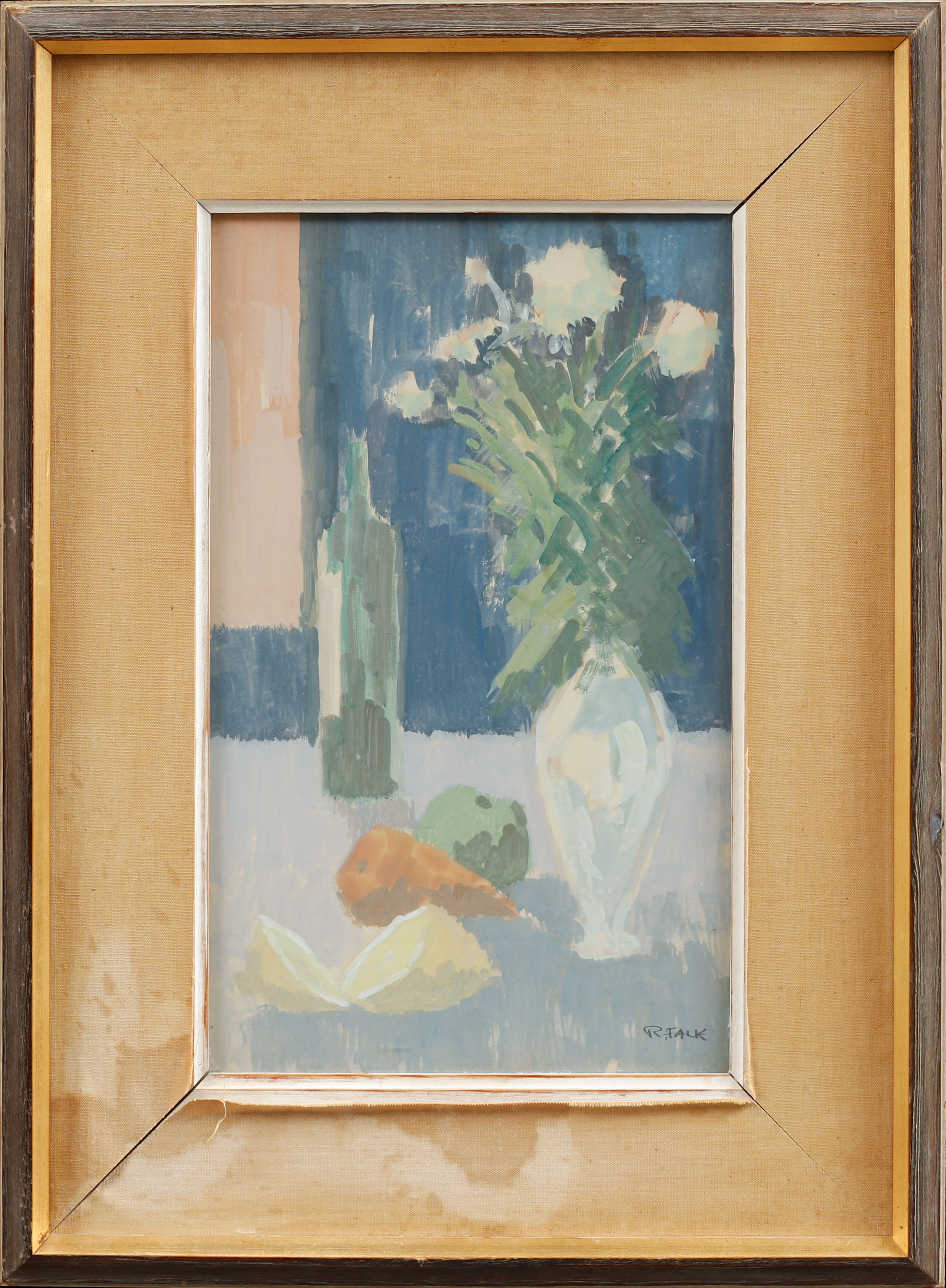 RAGNAR FALK. Stilleben, akvarell, signerad R Falk.