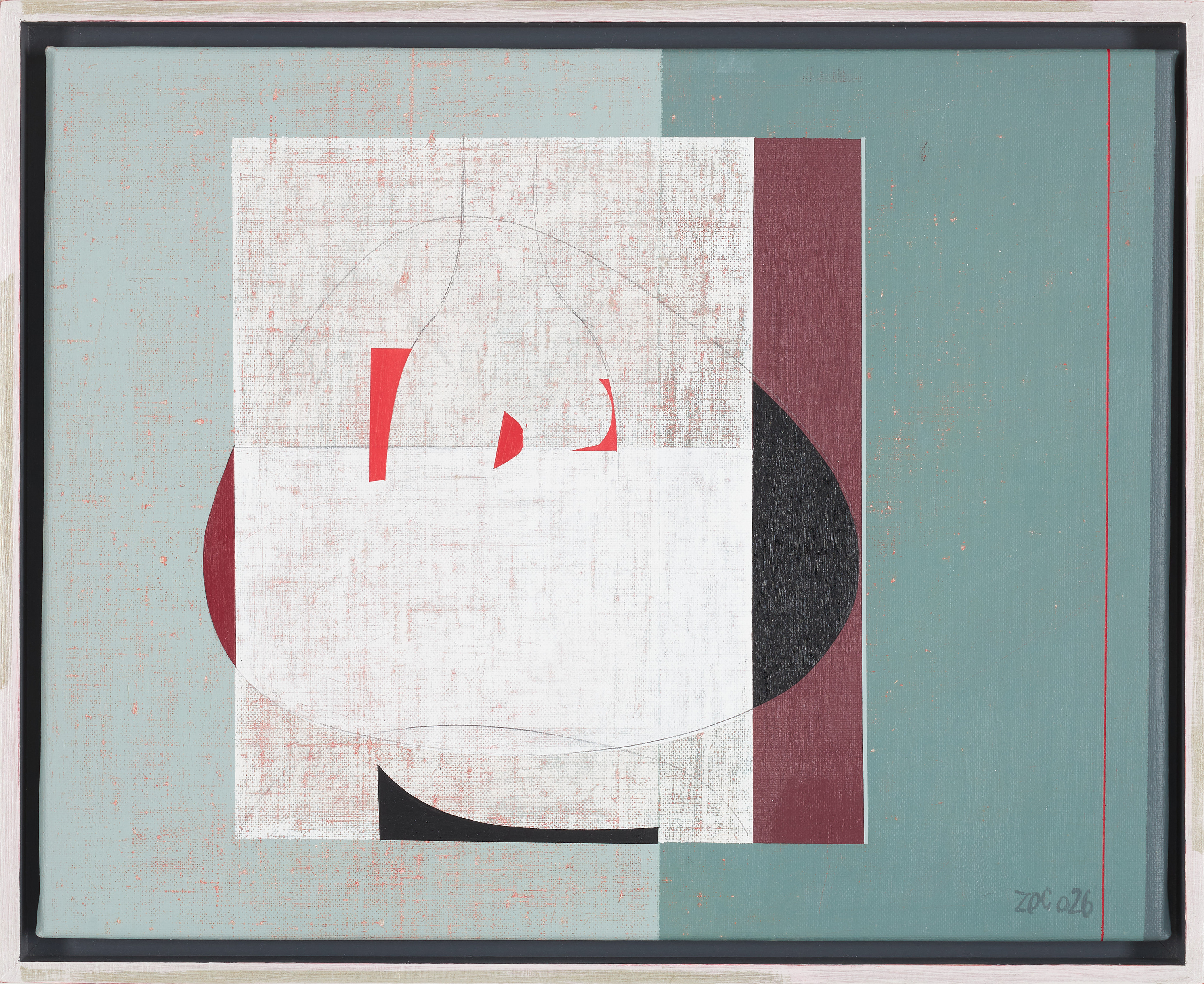 EDWARD ZOC. "Nature Morte II", akryl på duk, signerad och daterad -26.