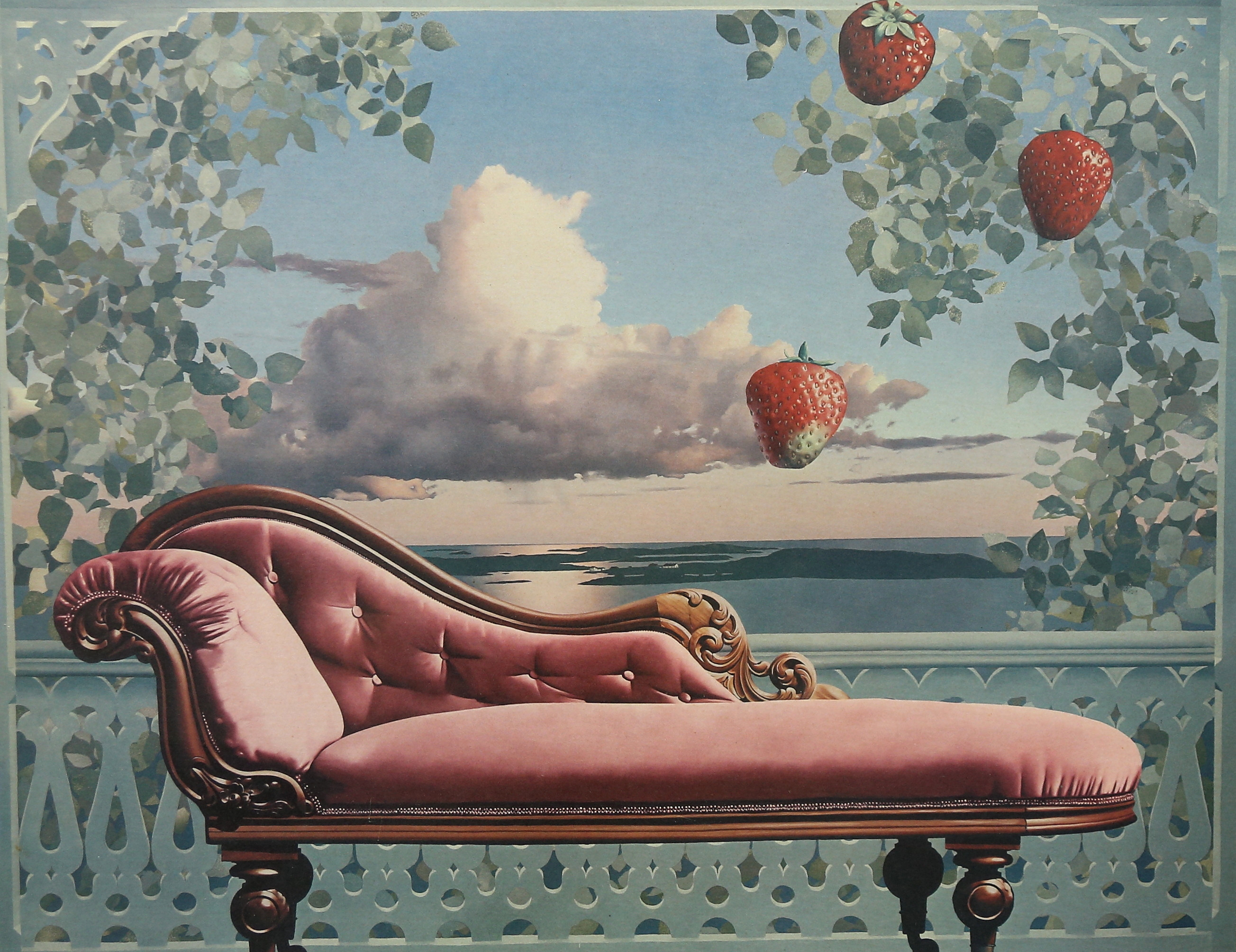 HOWARD BROOKES. offsettryck, "The Strawberry Serenade", signerad.
