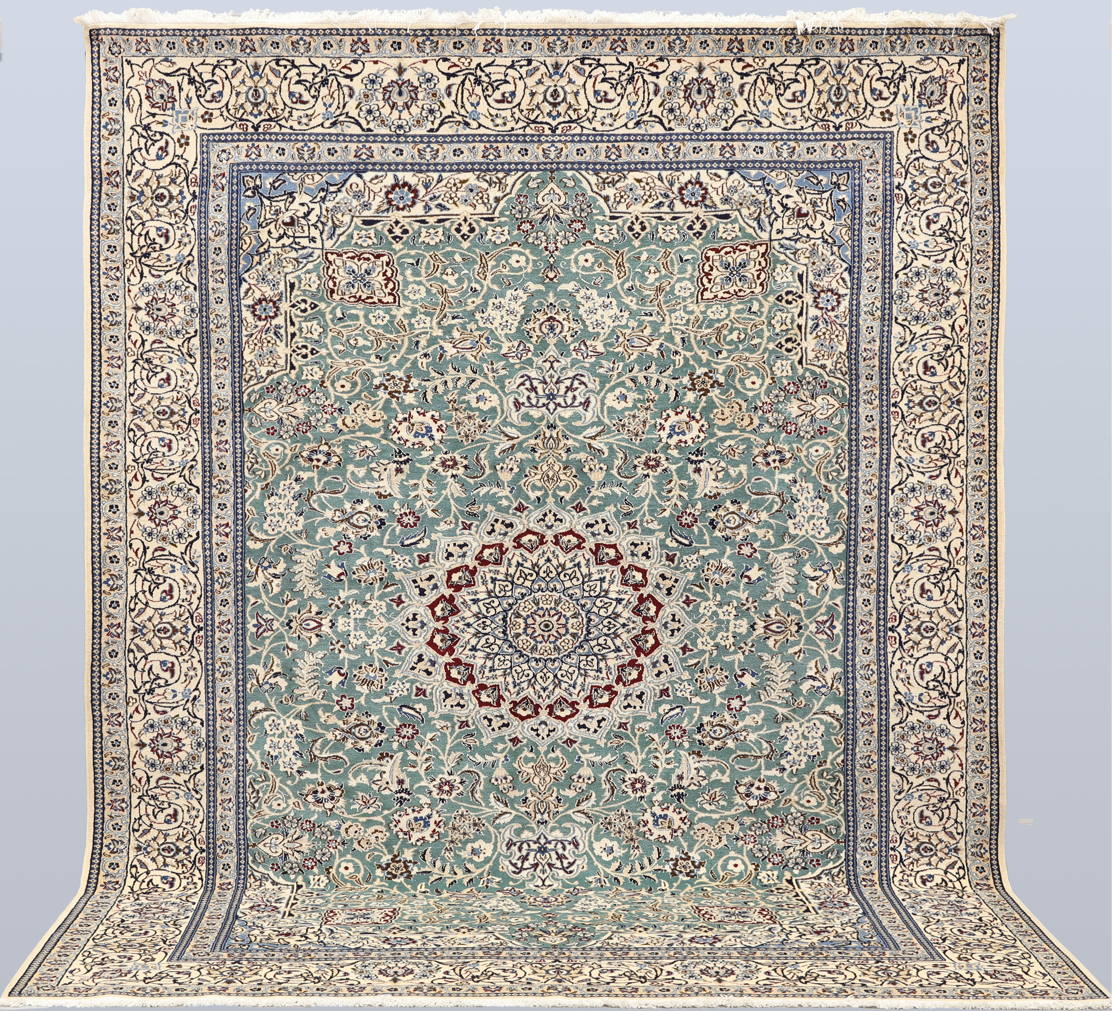 ORIENTMATTA. Nain part silk, s.k 9 LAA ca 500.000 knutar/kvm, 32 0x 204 cm.