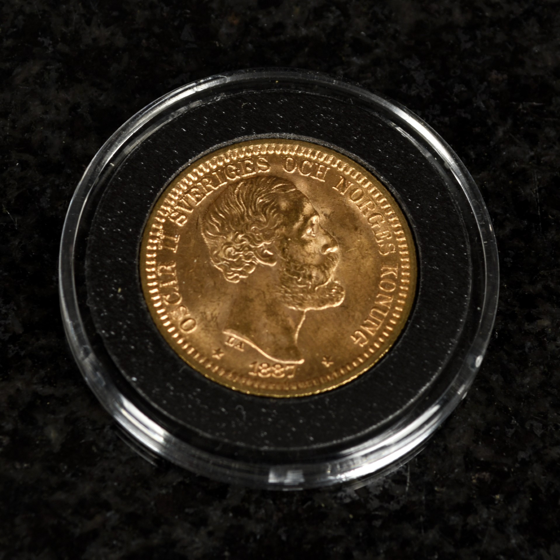 GULDMYNT. Sverige 20KR Oscar II 1887.