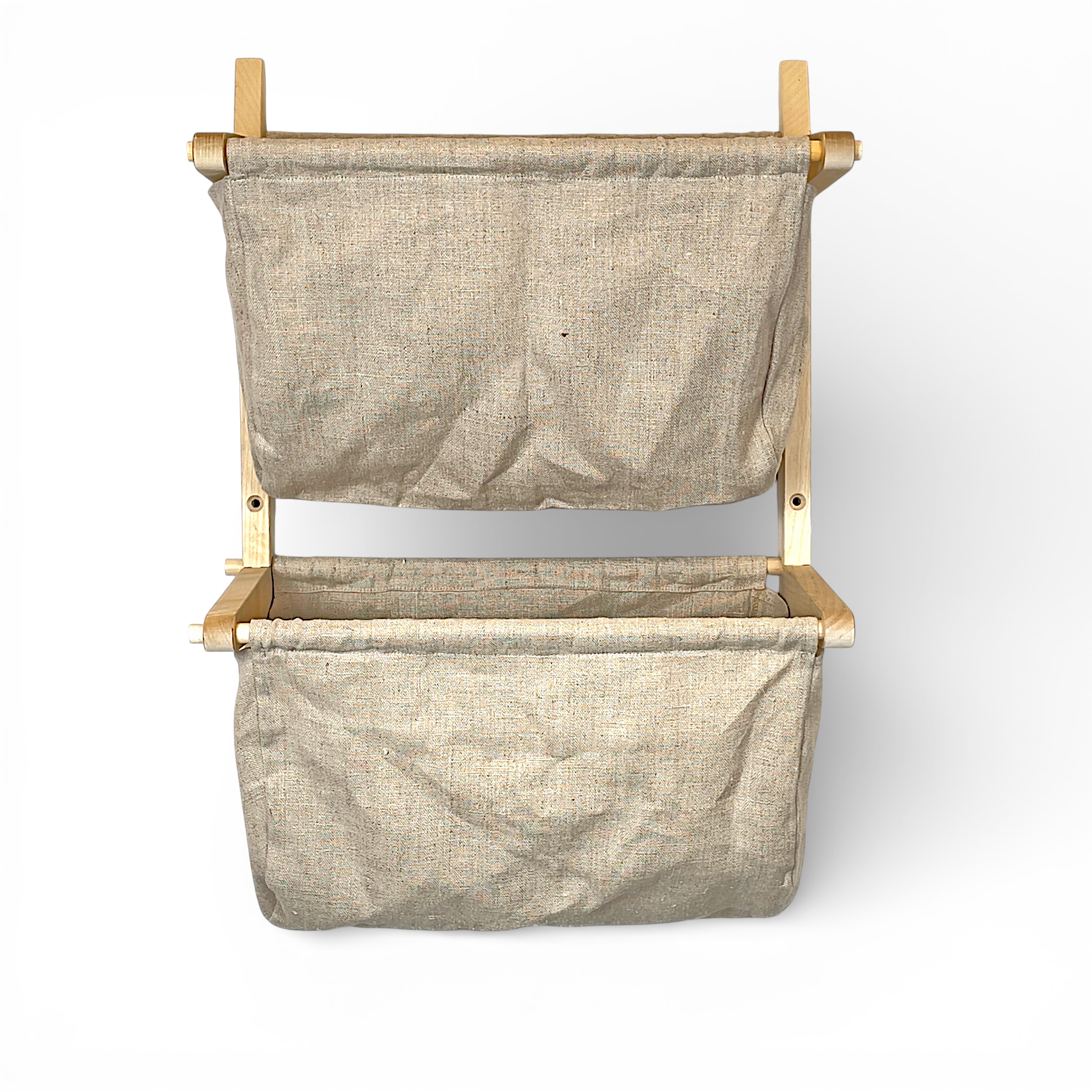 NIRVAN RICHTER. Påshylla, björk och linneväv, Norrgavel.