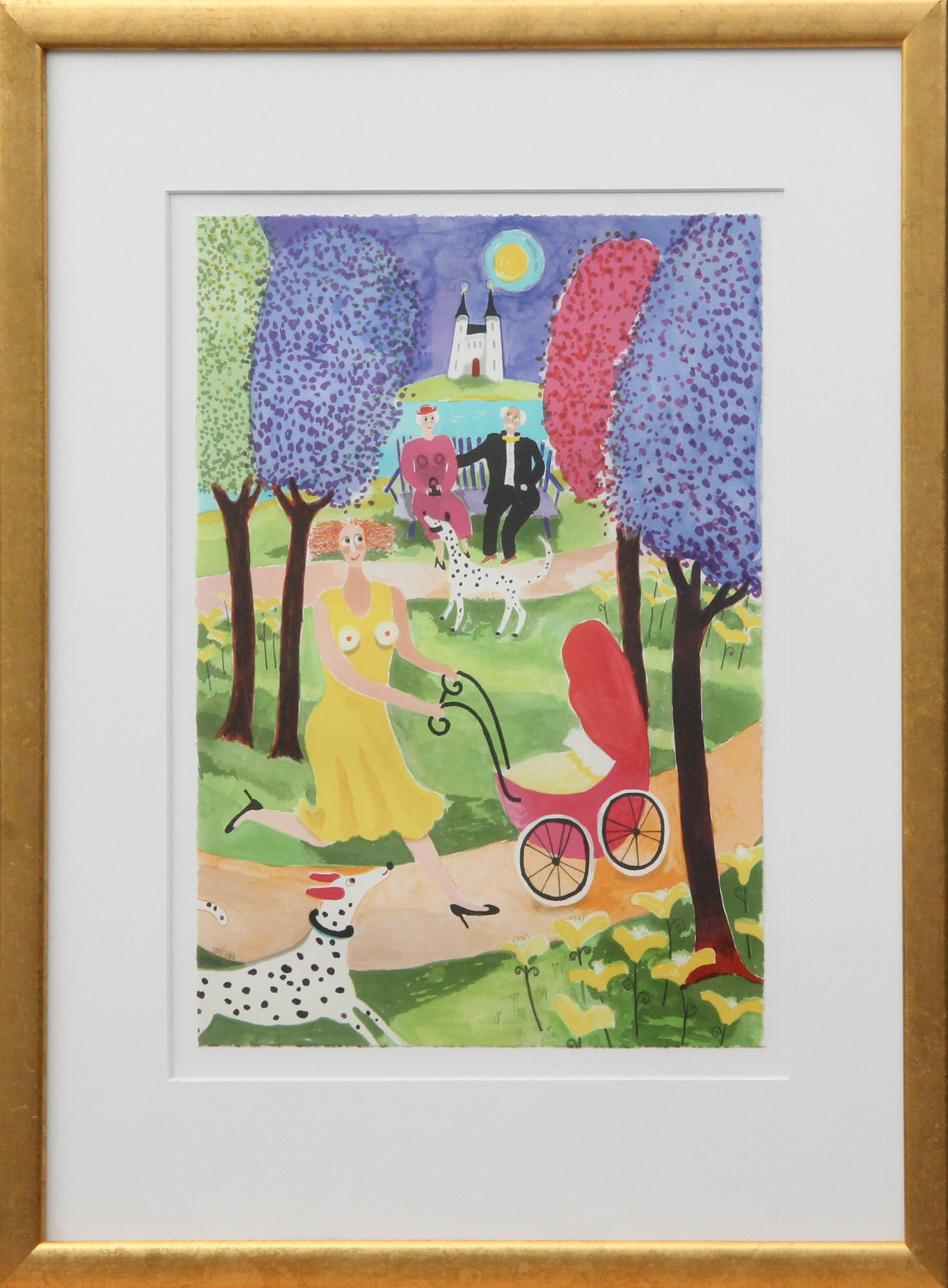 BESSIE JOHANSSON. LITO, signerad.