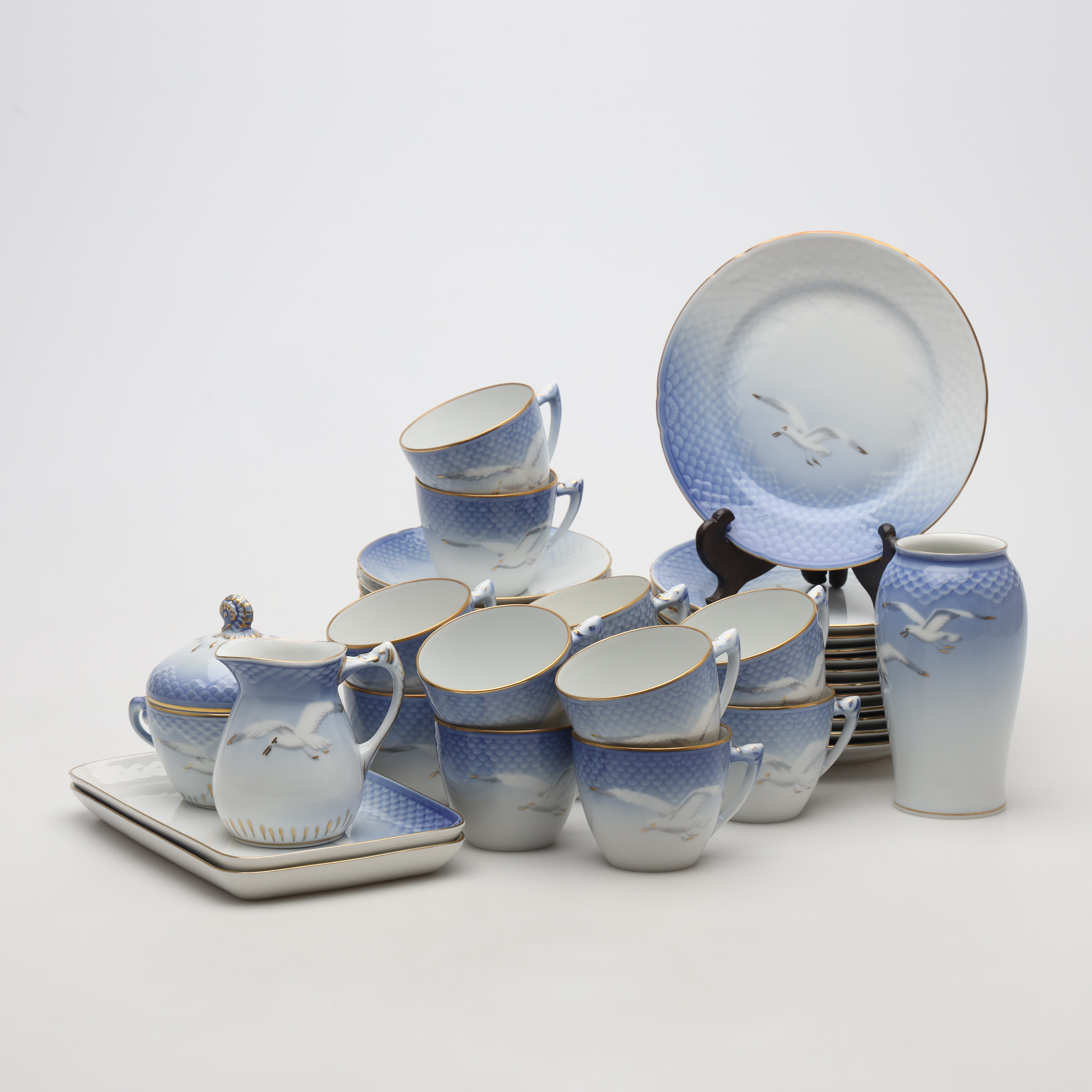 KAFFESERVIS, 41 delar, "Måsen", Bing & Grøndahl.