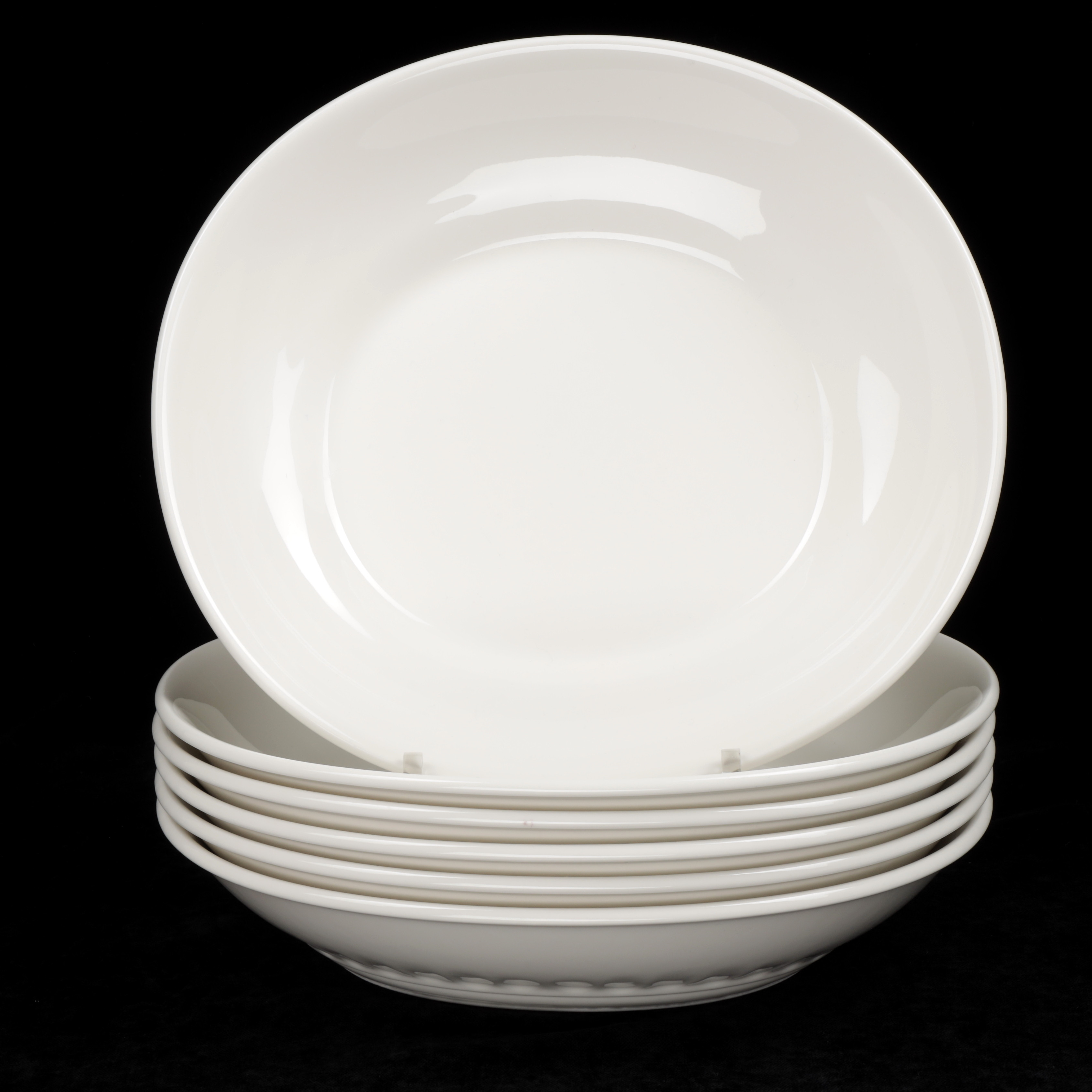 DJUPA TALLRIKAR, 6 st, Villeroy & Boch, 1900-talets andra hälft.