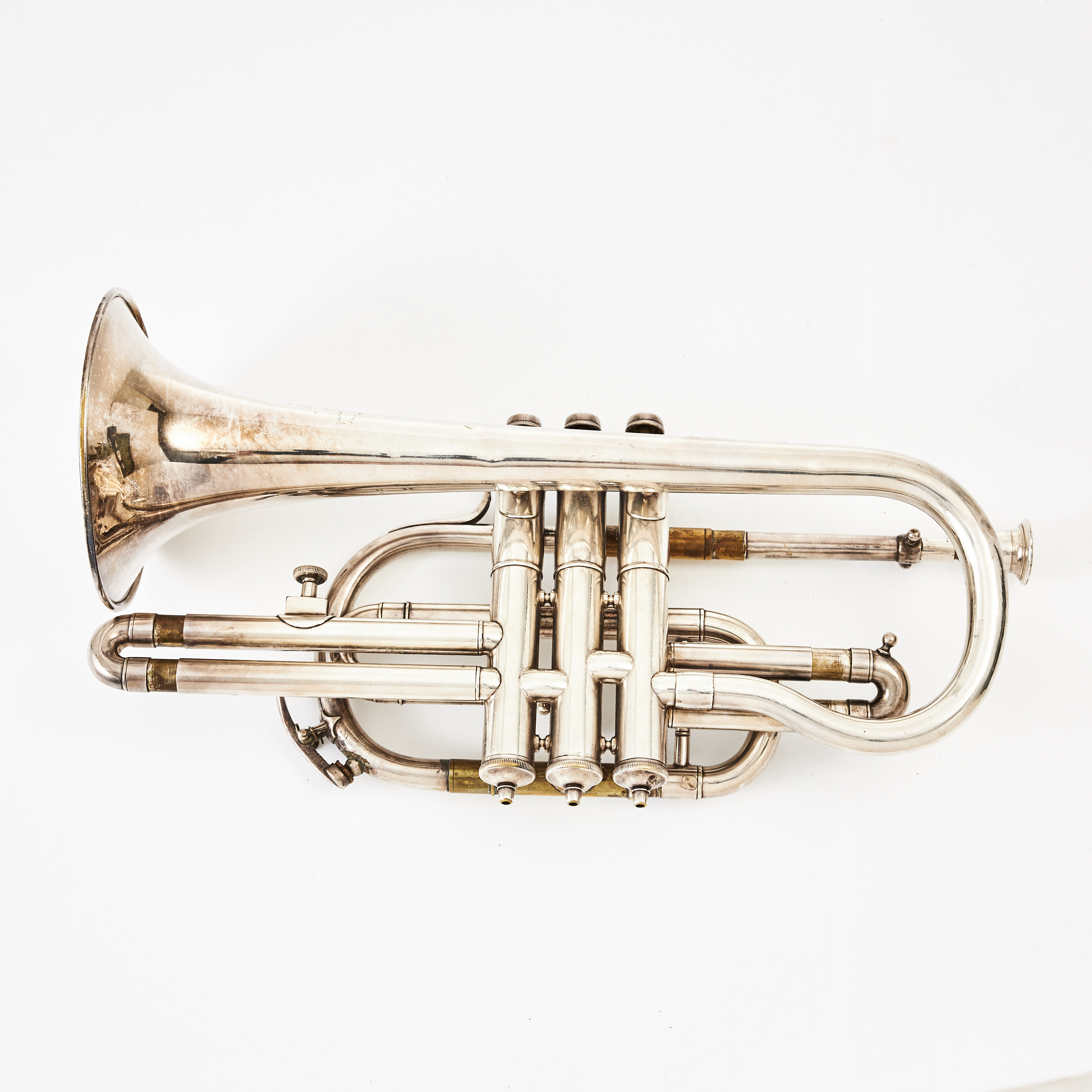 KORNETT, "Glory", för Frälsningsarméns Handelsdepartement Stockholm, försilvrad mässing.