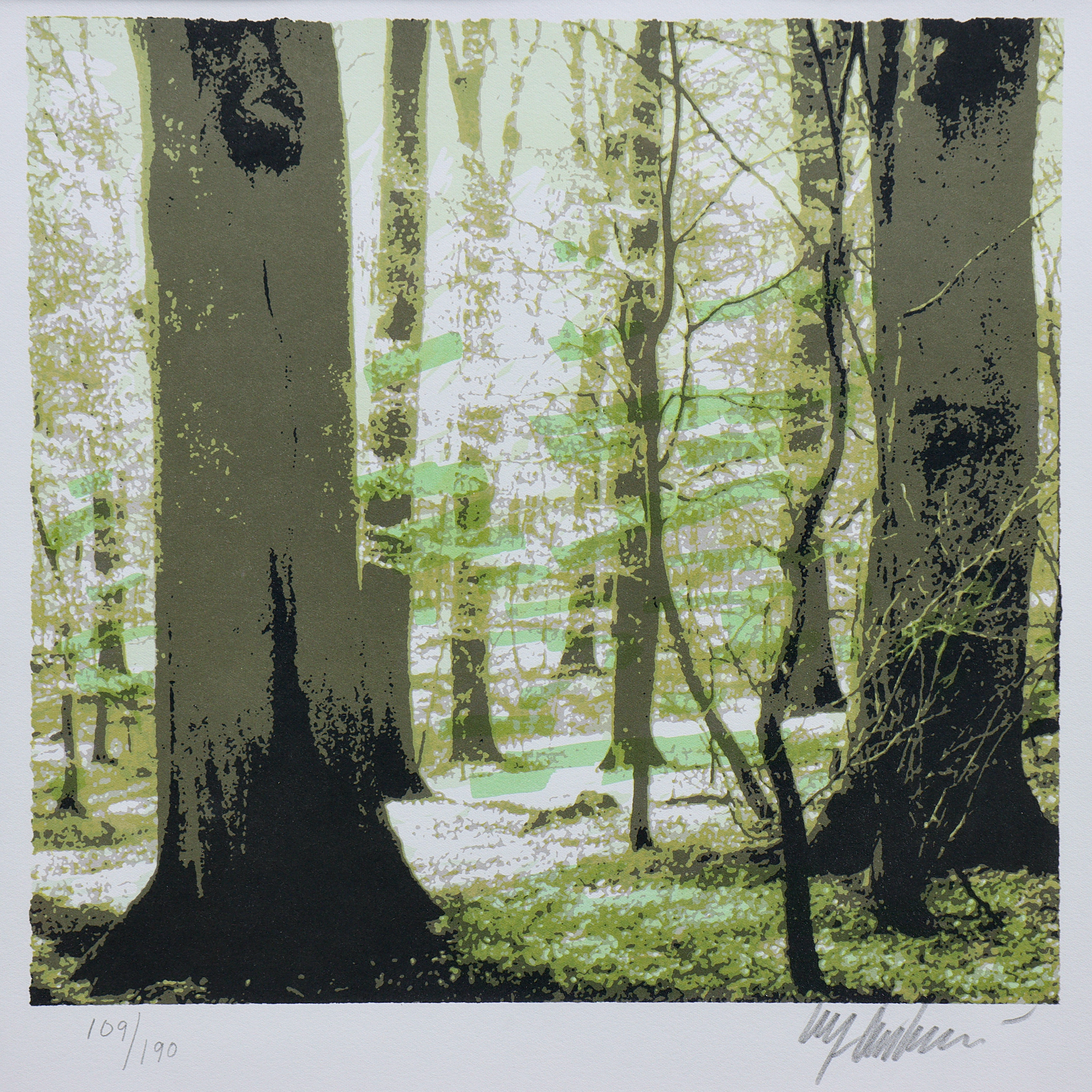 ULF ONSBERG. FÄRGLITOGRAFI 109/190, SIGNERAD.