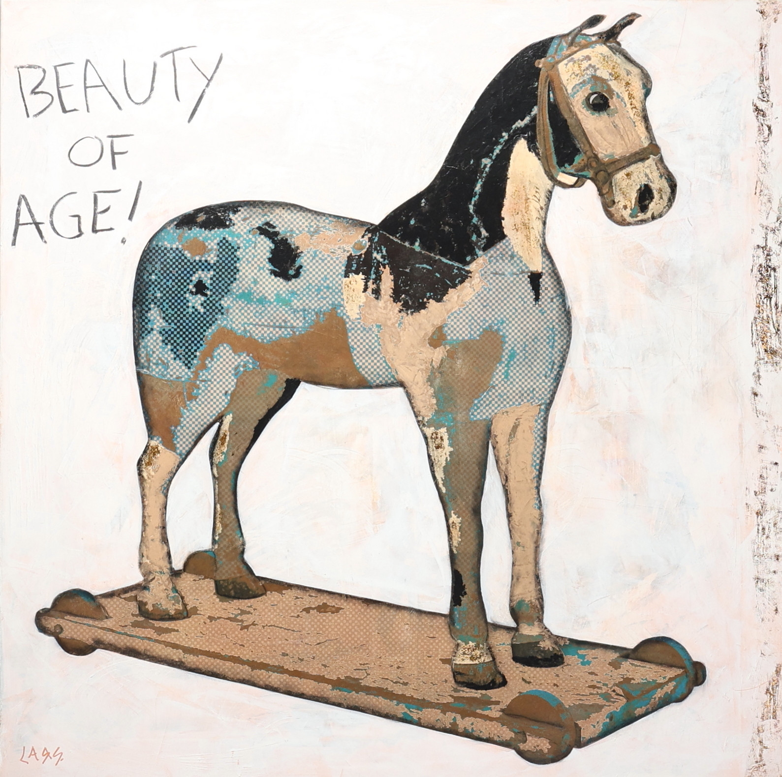 LARS TUNEBO. Akryl på duk, ”Beauty of Age!”, signerad.