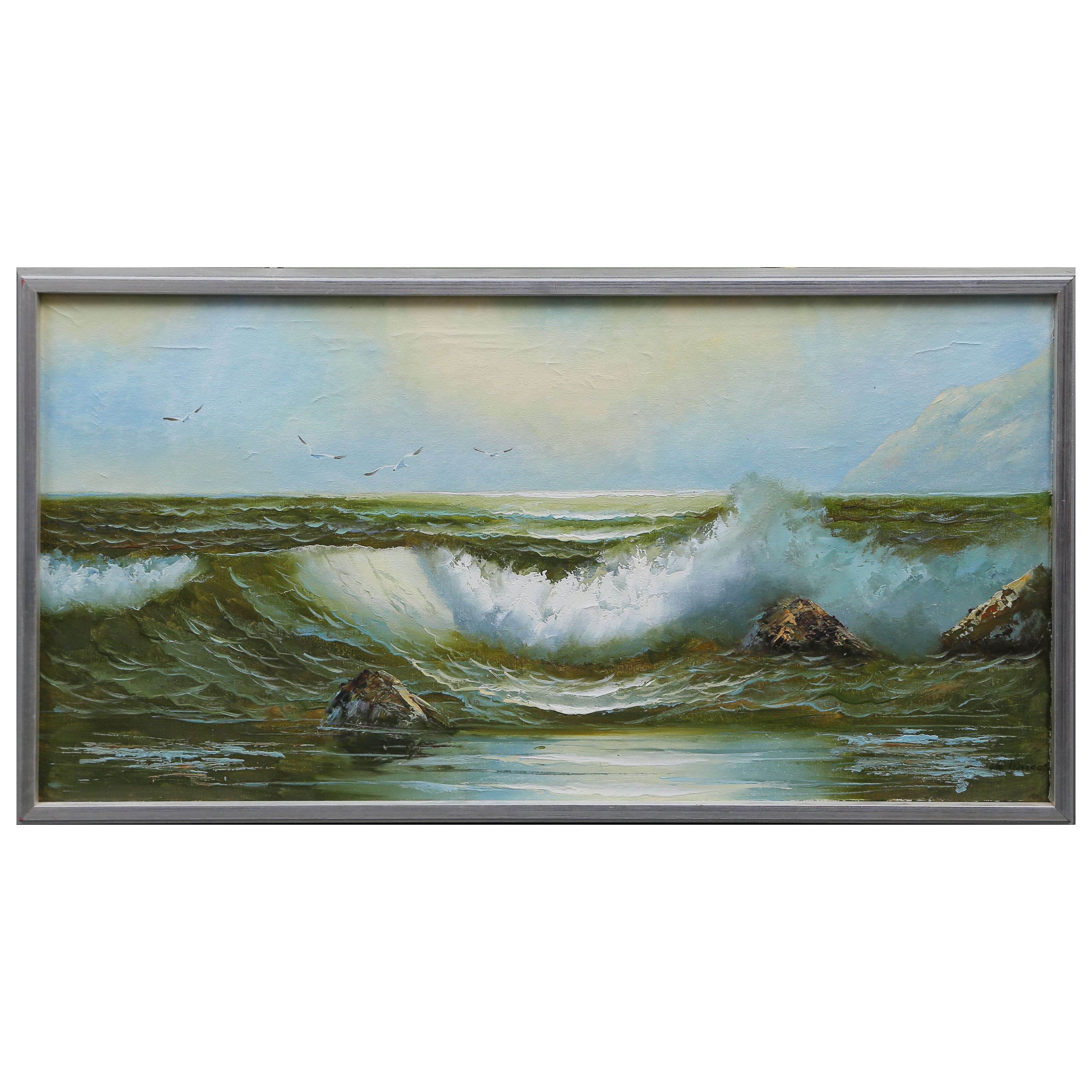 JACQUES DE VINCENT, OLJA PÅ DUK, SIGNERAD, CHAMPS-ÉLYSÉES, PARIS, FRANKRIKE.