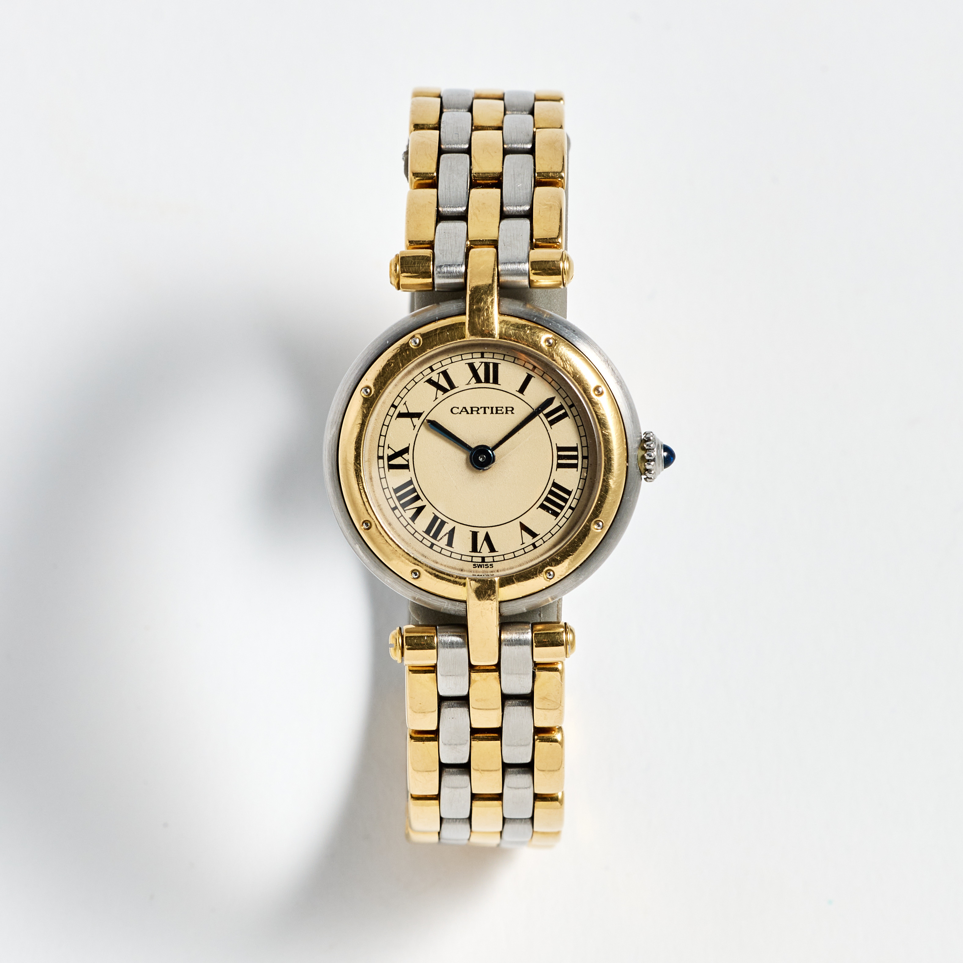 CARTIER, Panthère Vendome, armbandsur, 24 mm, stål/guld, ca 1992.