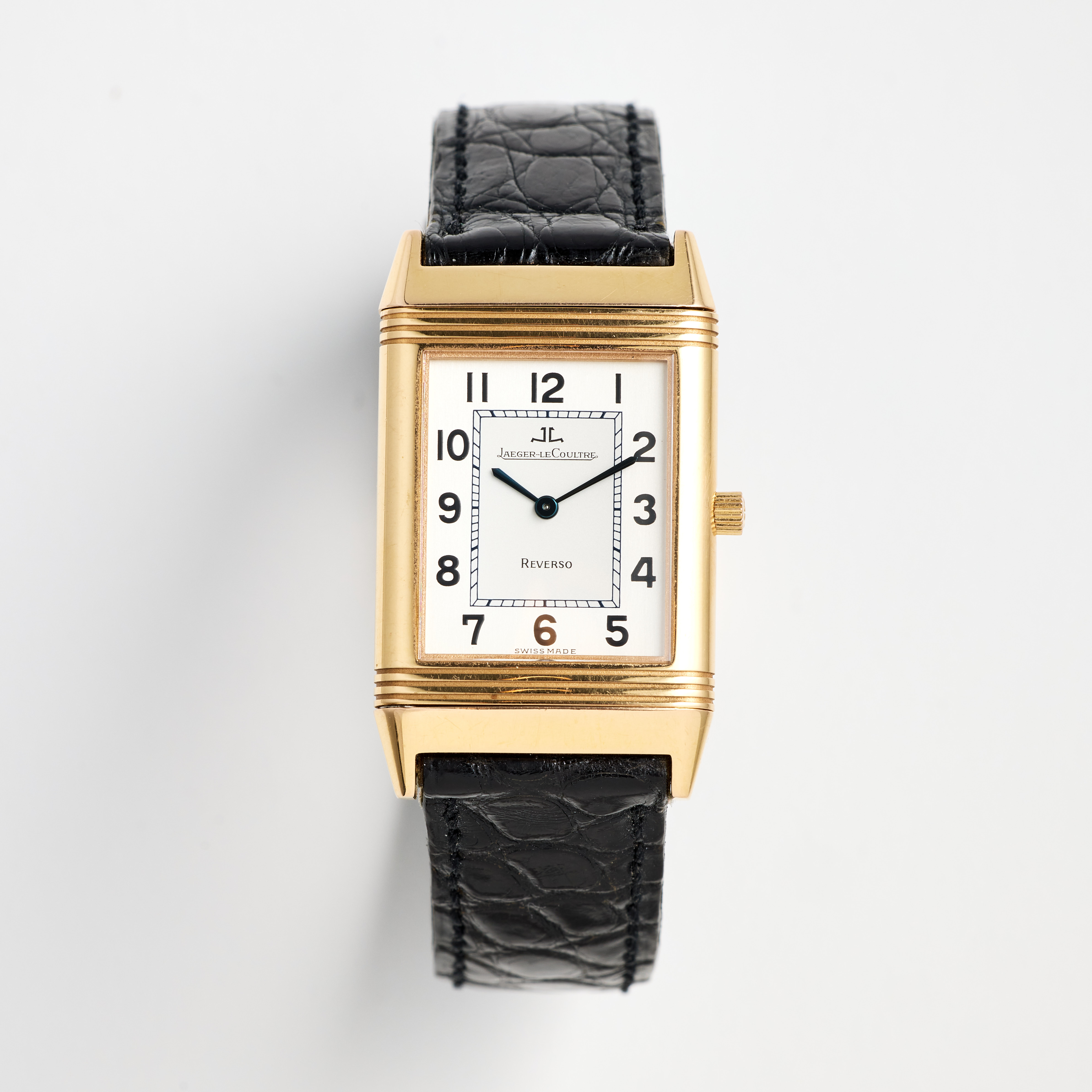 JAEGER-LECOULTRE, Reverso, Classique, armbandsur, 23 x 33 (39) mm, 18K guld, certifikat (ej daterat), ca 1992.