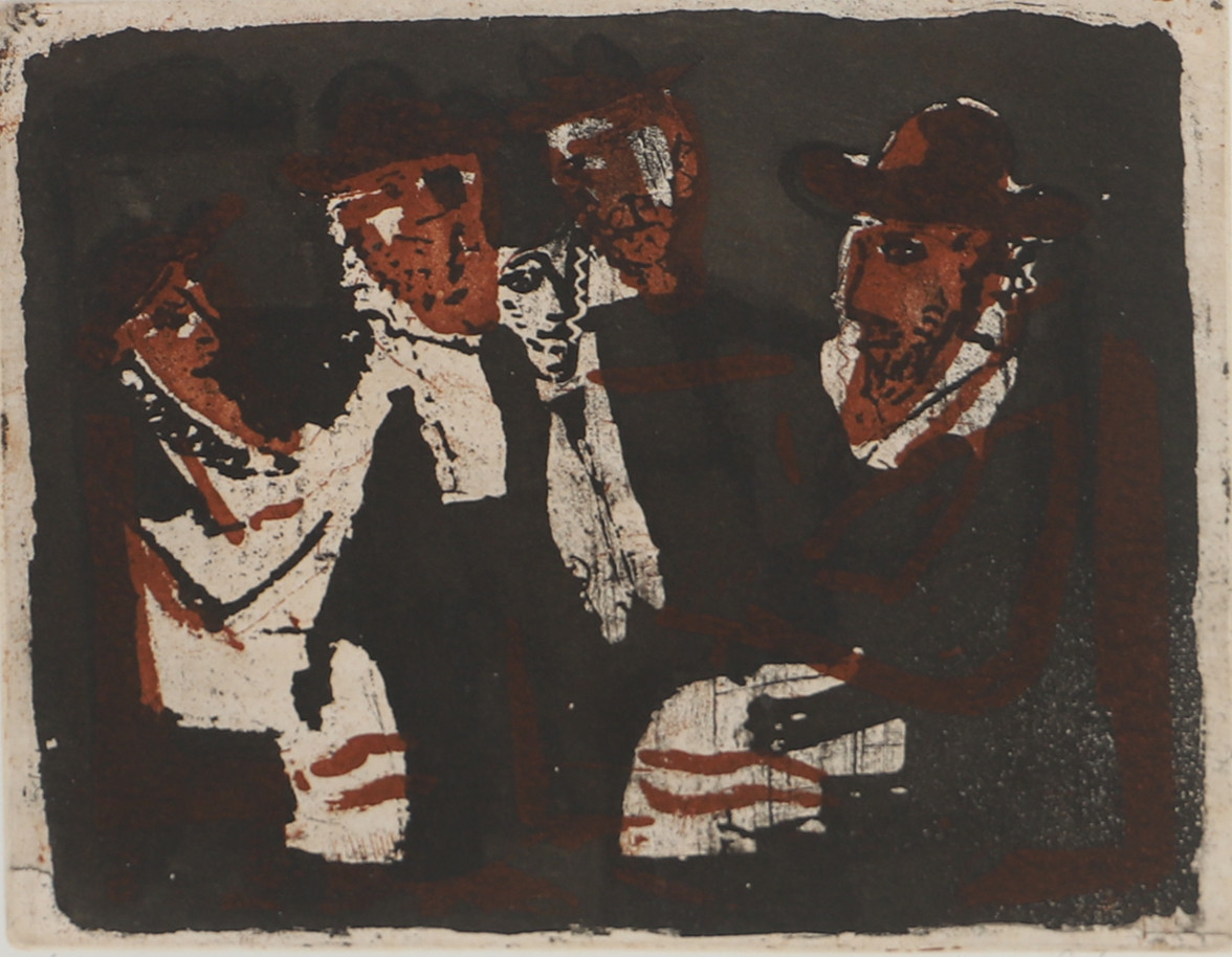 LENNART ROSENSOHN. Samtal, färglitografi, 6/100, signerad.