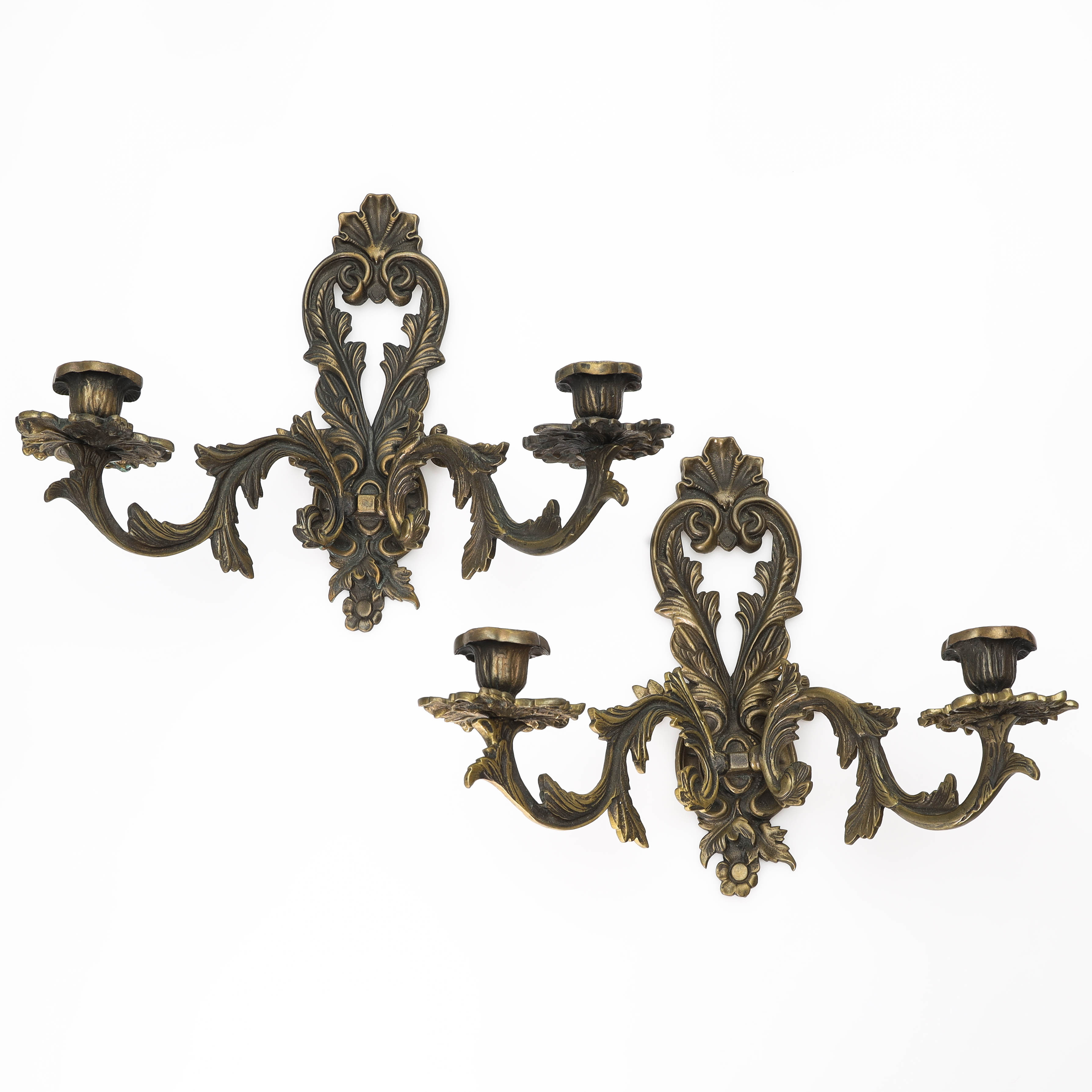 APPLIQUER, 1 par, Ysta Metall, 1900-tal.