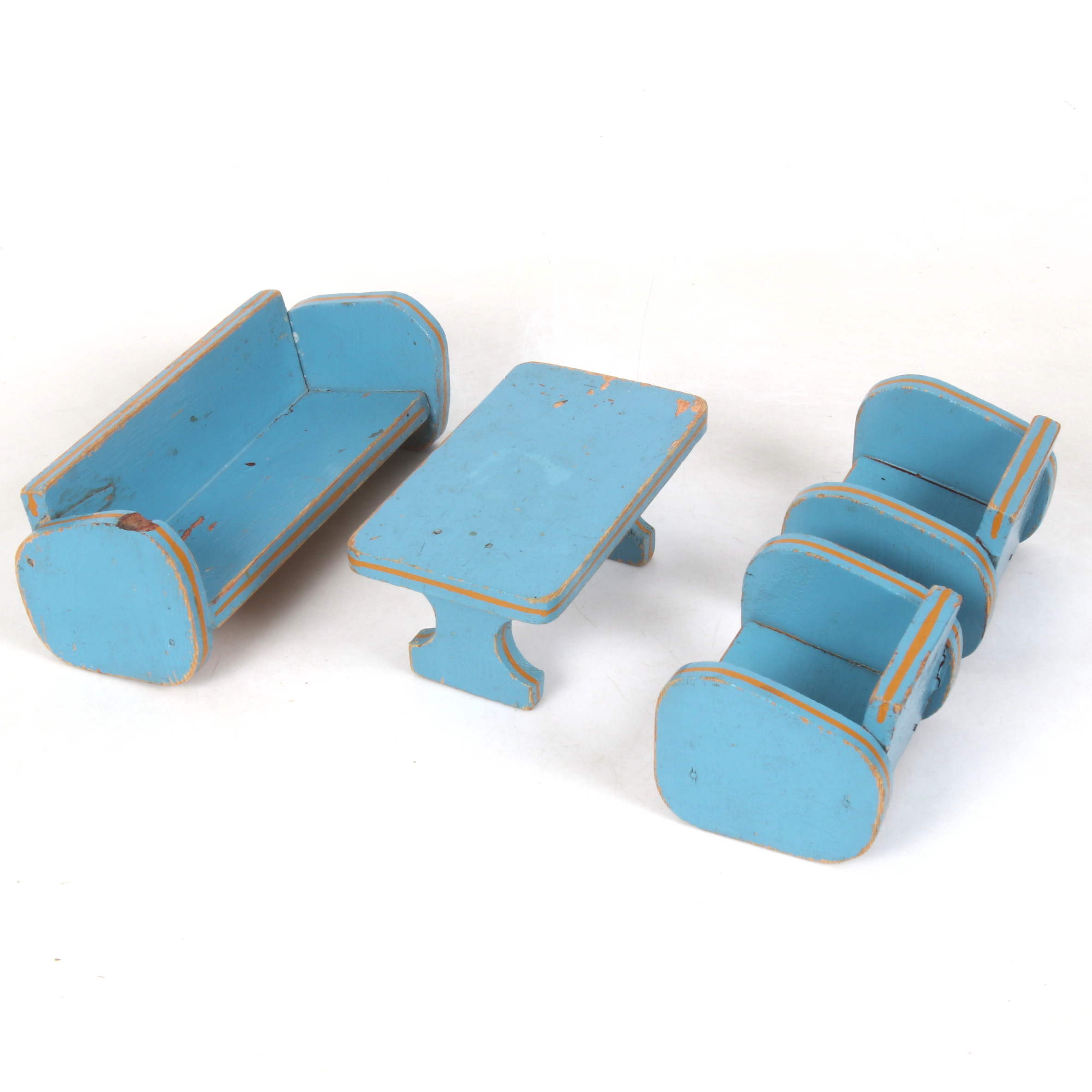 LEKSAKER, 4 delar, möbler, Snickerifabriken Selånger, 1940/50-tal.