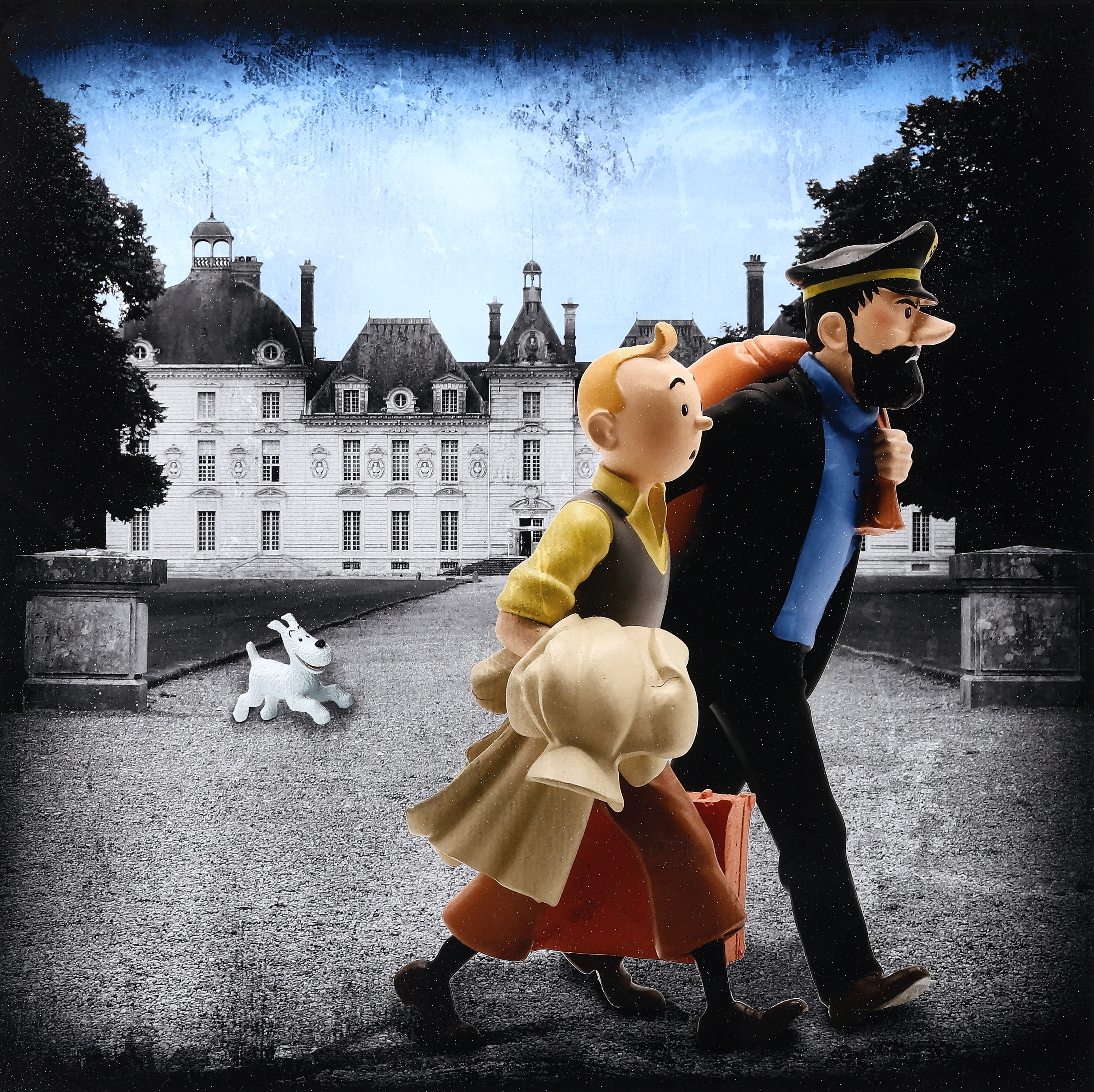 LARS TUNEBO. Mixed media, ”New Adventures awaits”, signerad, numrerad 33/50.