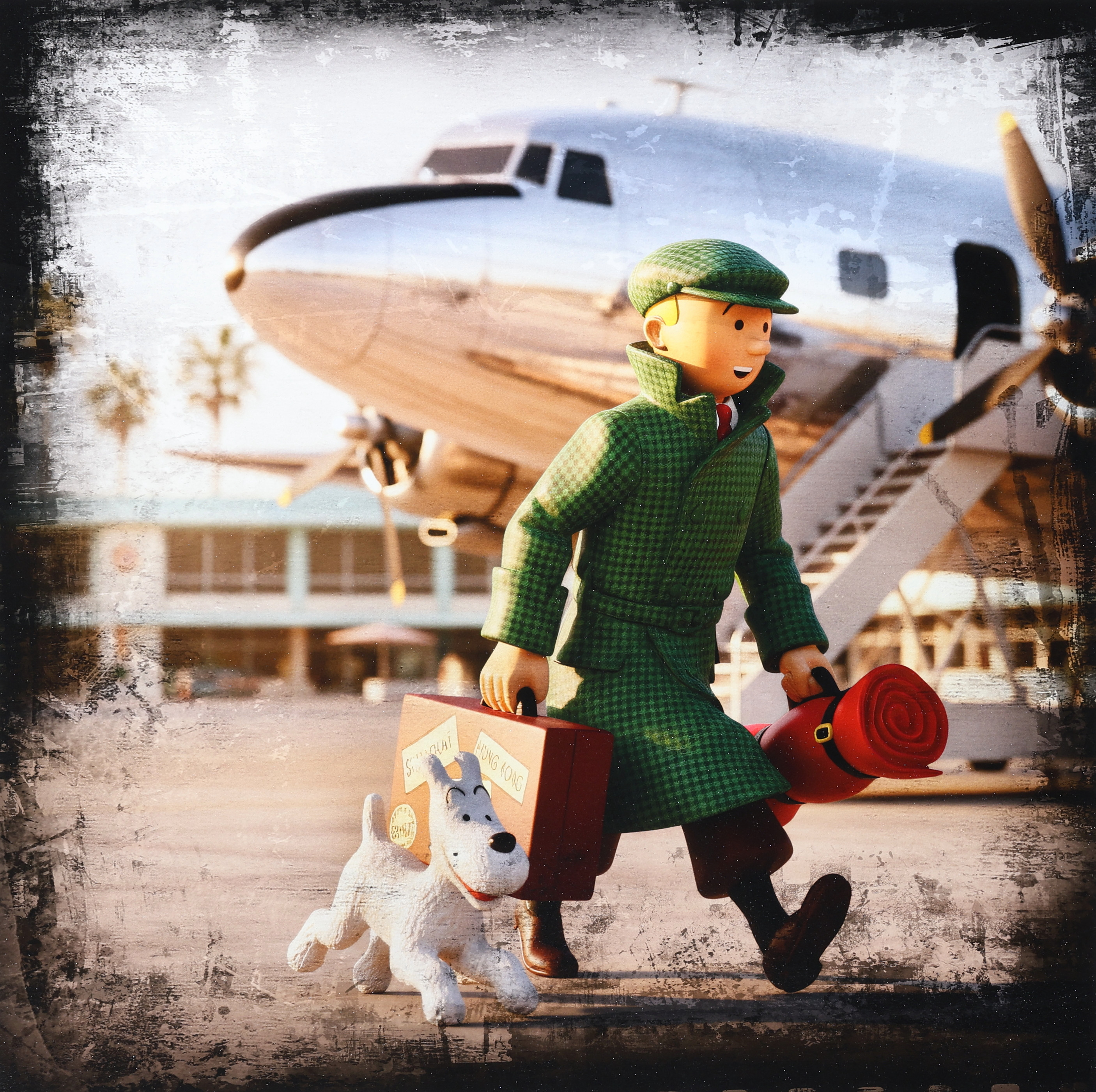 LARS TUNEBO. Mixed media, ”Home again”, signerad, numrerad 7/50.