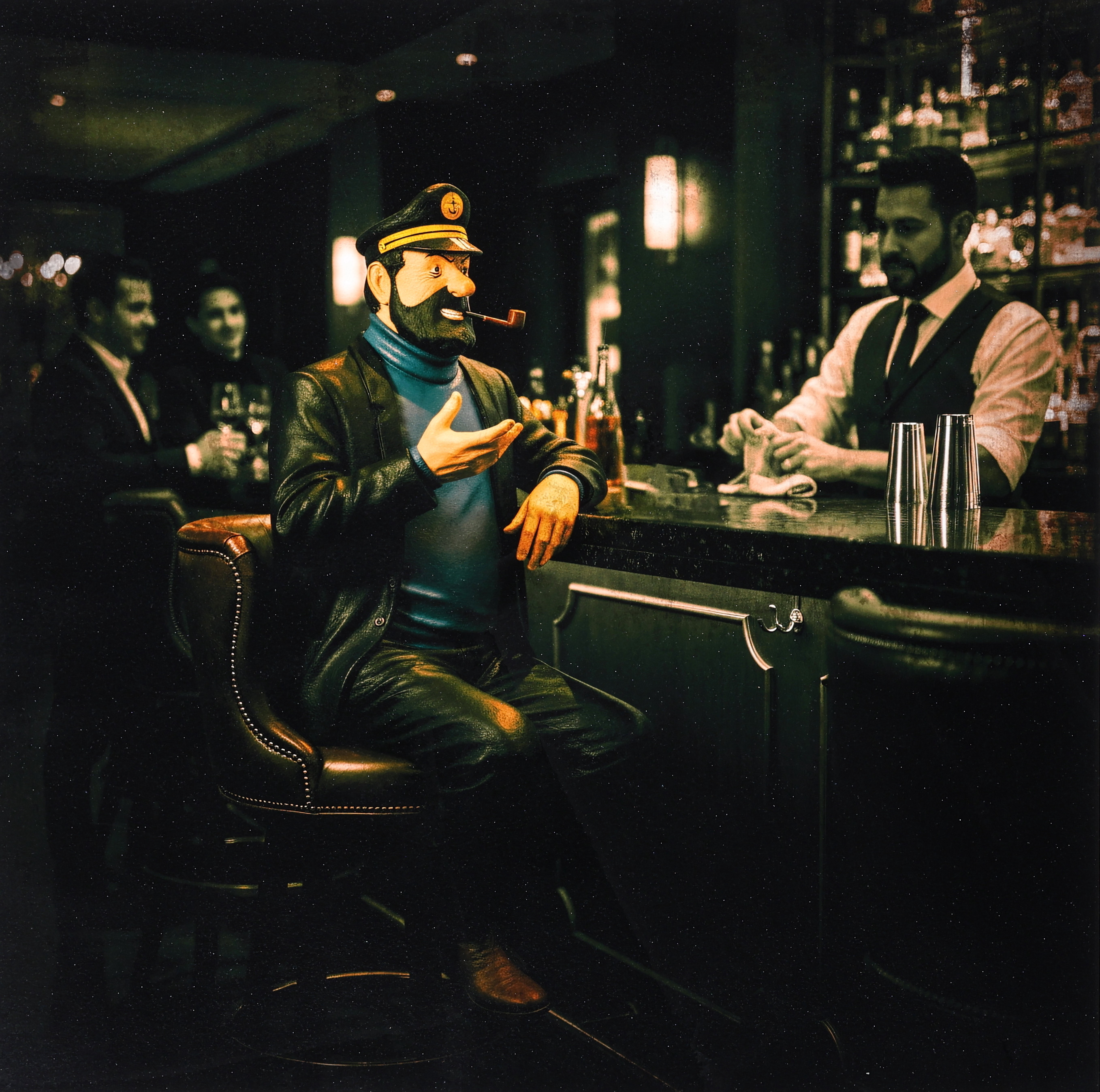 LARS TUNEBO. Mixed media, ”Night Stories”, signerad, numrerad 5/50.