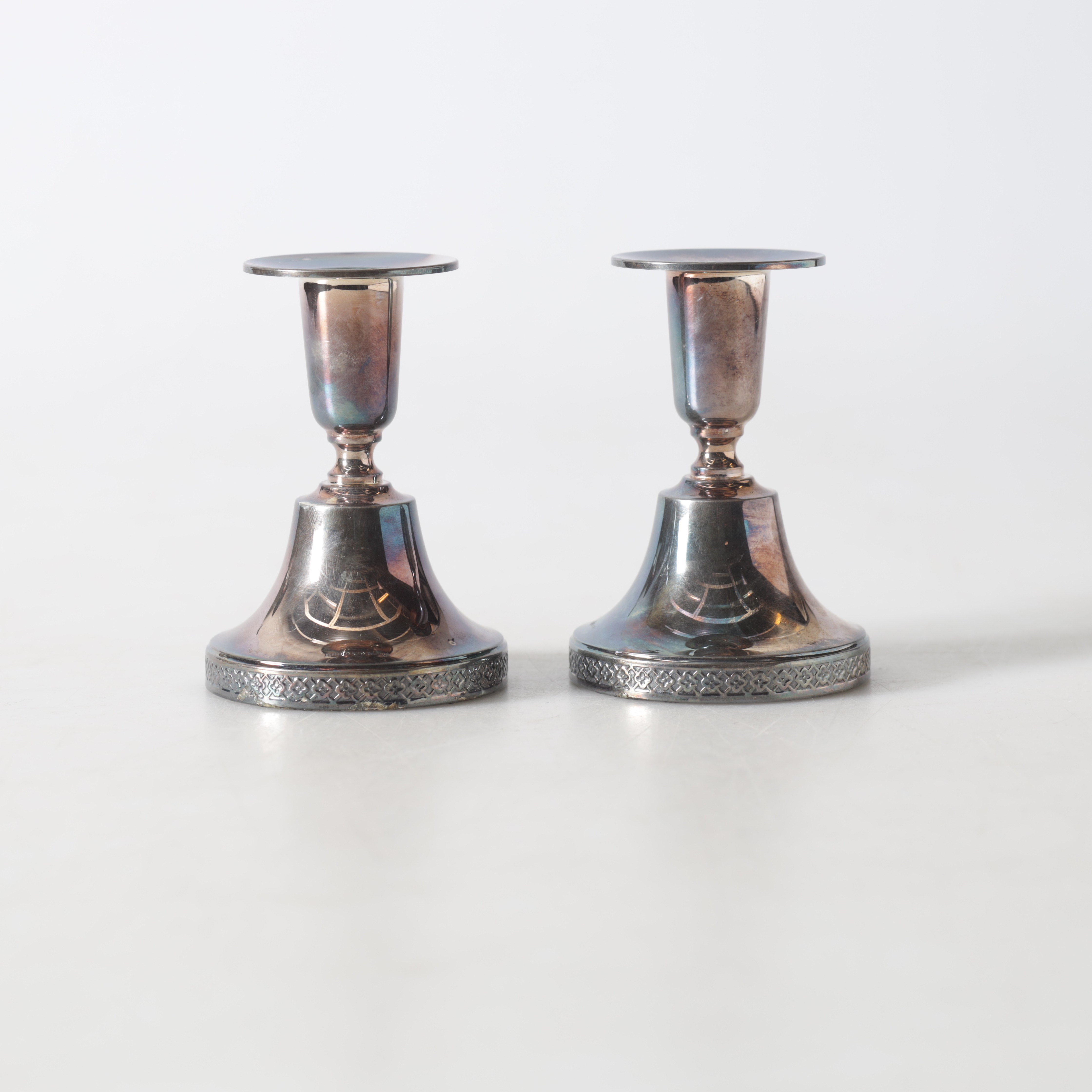 LJUSSTAKAR, 1 par silver, Ceson Guldvaru. A.B., Göteborg, 1982.