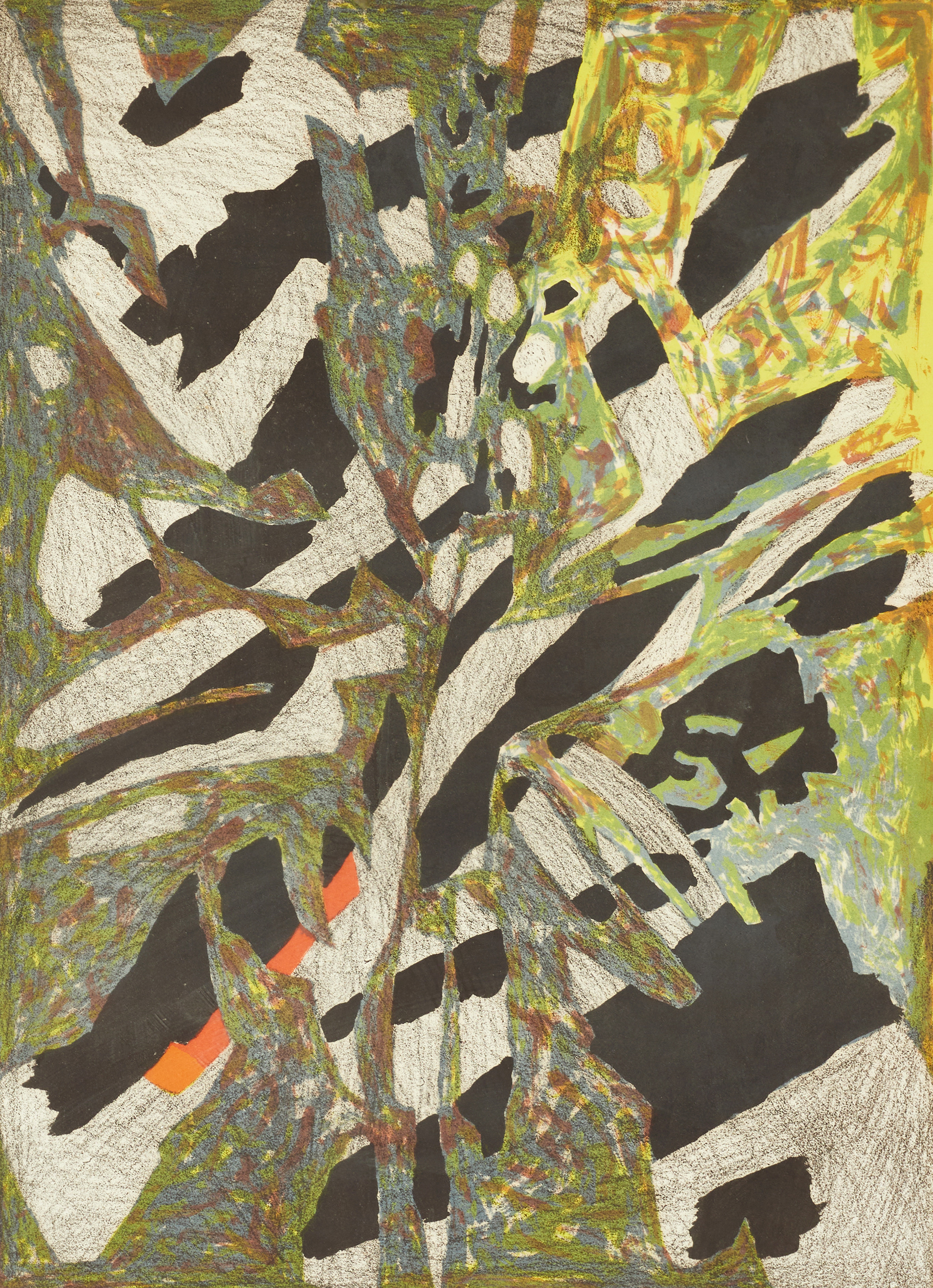 KARL AXEL PEHRSON (1921–2005). "Intermezzo", signerad och daterad 60, numrerad 82/150, färglitografi.