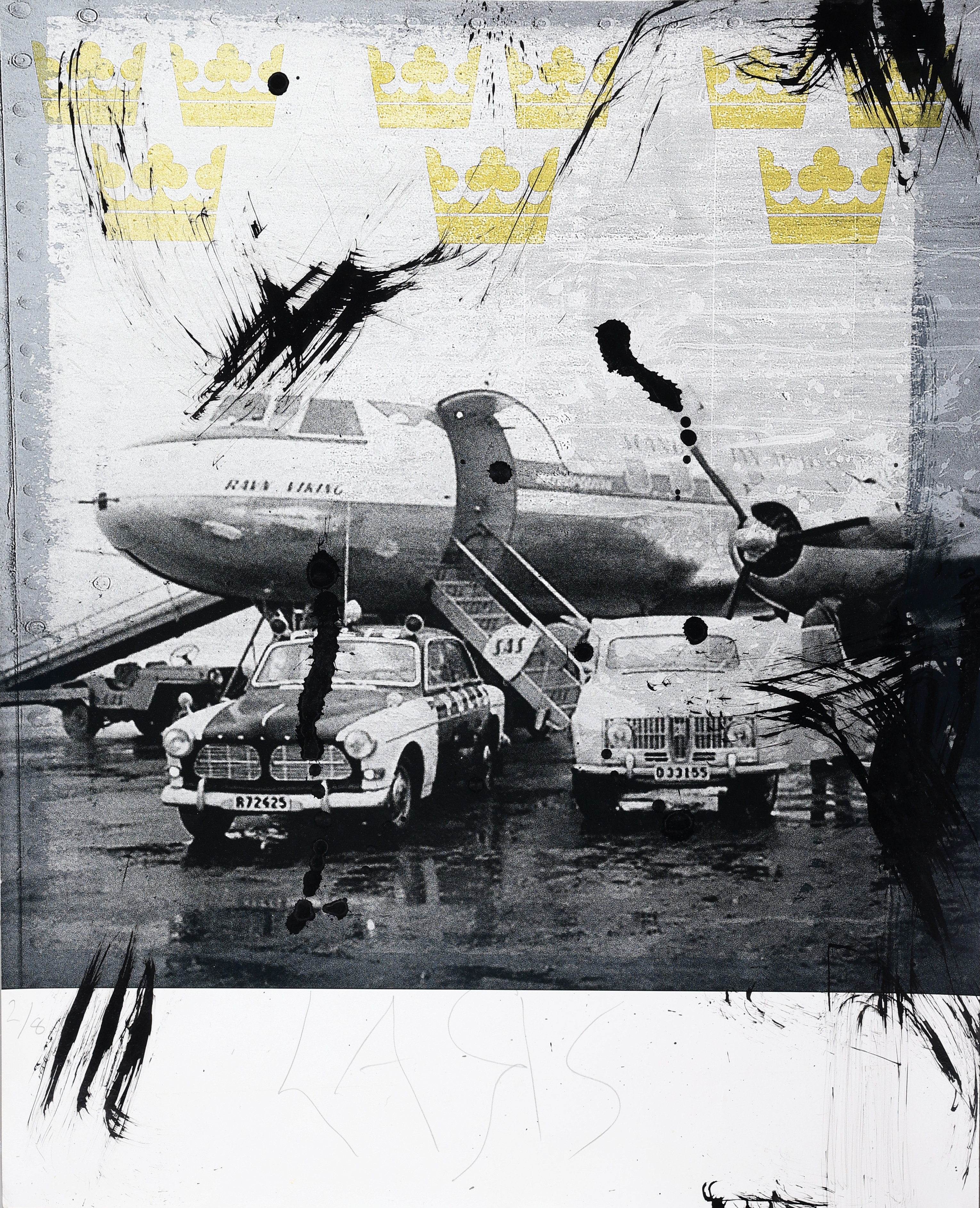 LARS TUNEBO. Mixed media, ”Absolute Sweden”, signerad, numrerad 2/8.