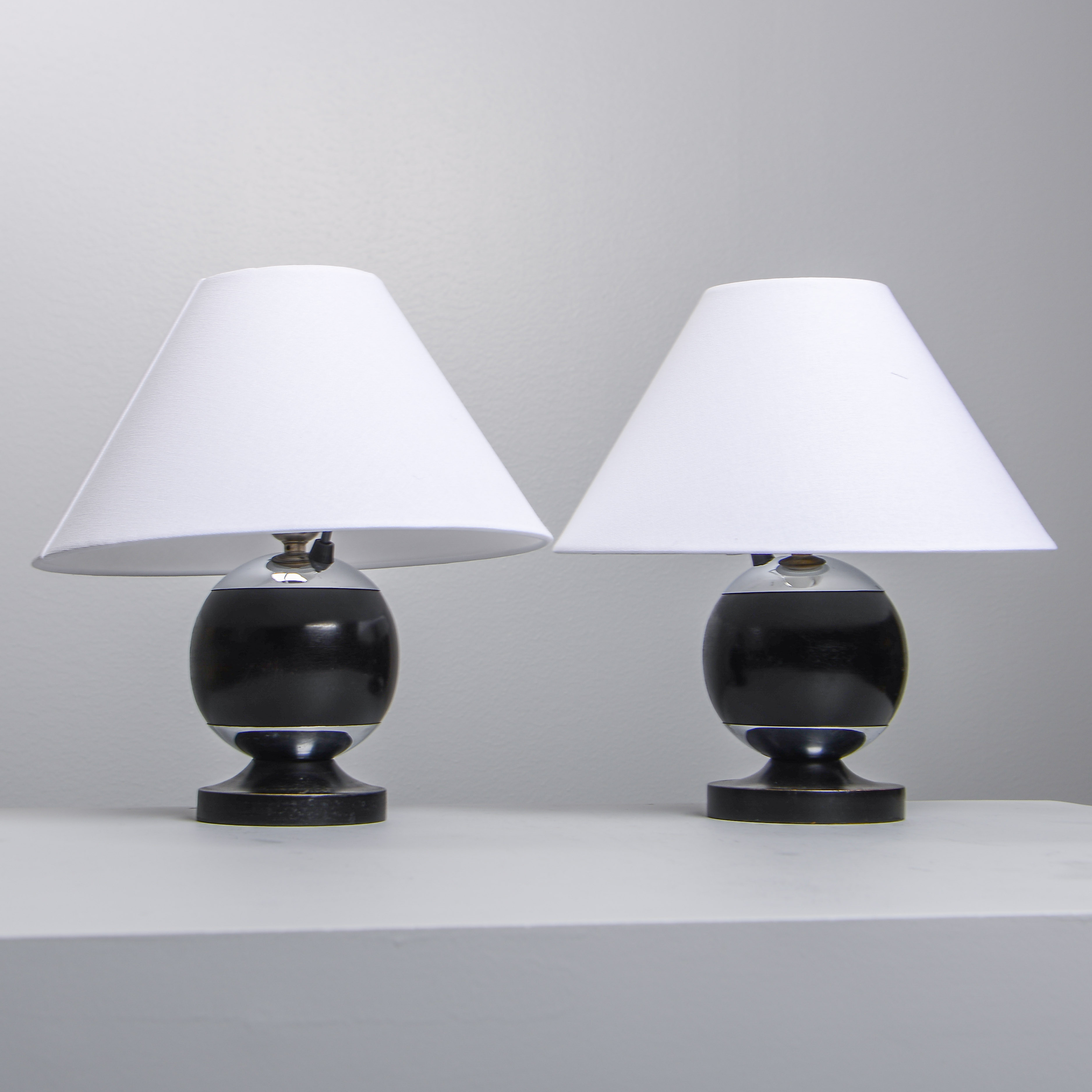EDVARD HAGMAN. Bordslampor, ett par, modell "3598", Norrköping, 1930-tal.