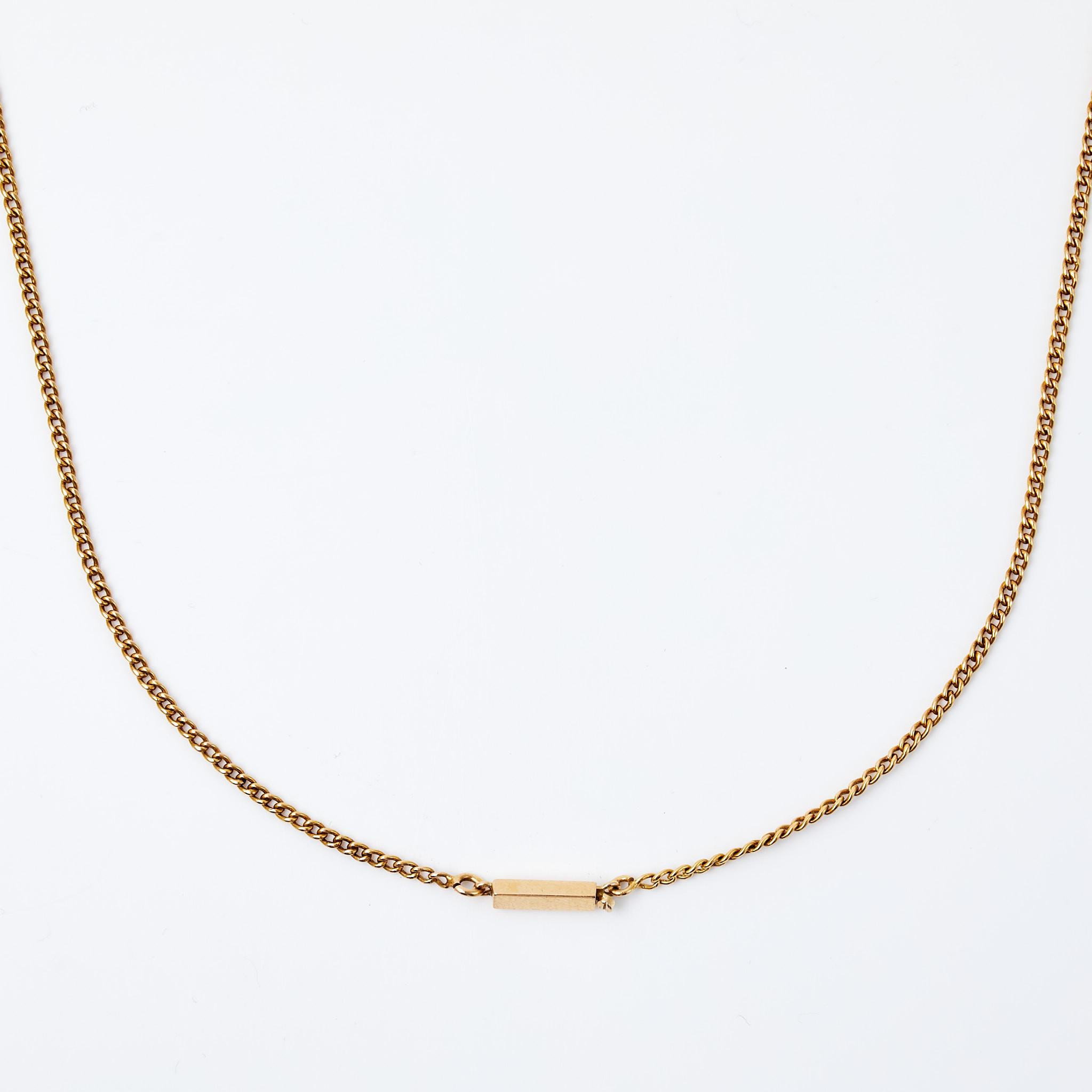 HALSKEDJA, 18 k guld, pansarlänk, svenska kontrollstämplar.