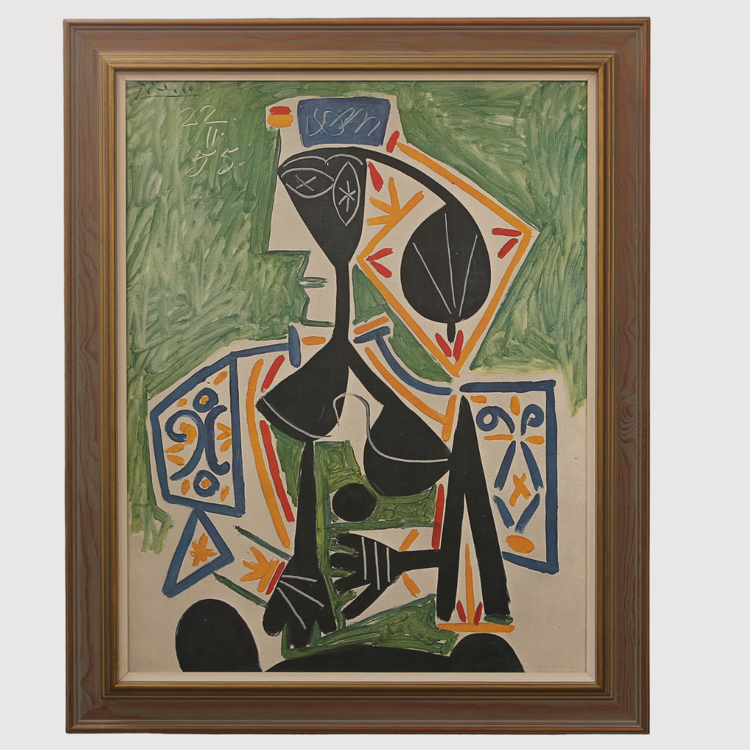 PABLO PICASSO. Efter. Oljetryck, "Turkisk kvinna", 1955. Nummer 440.