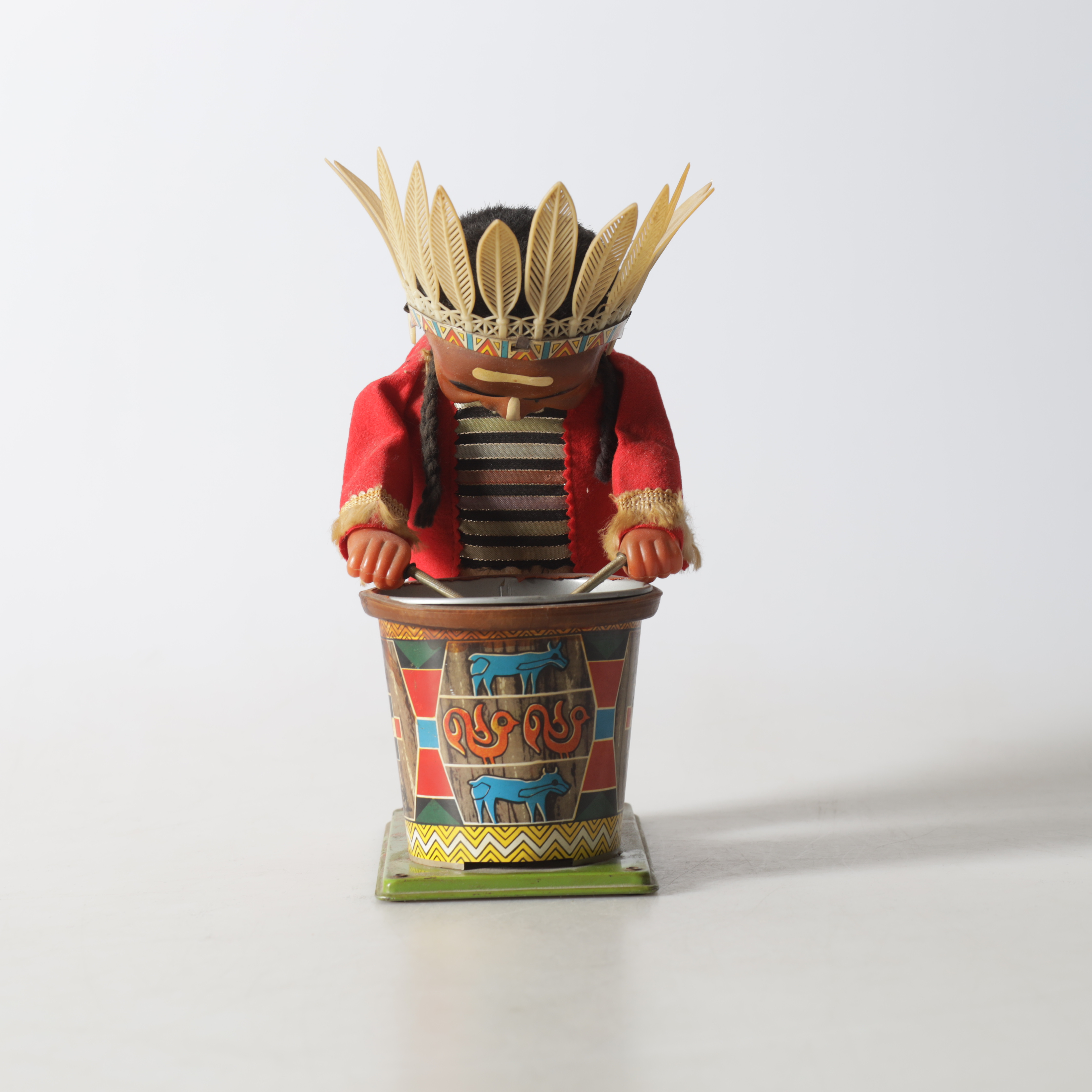 LEKSAK, trummande man, Japan, omkring 1900-talets mitt.