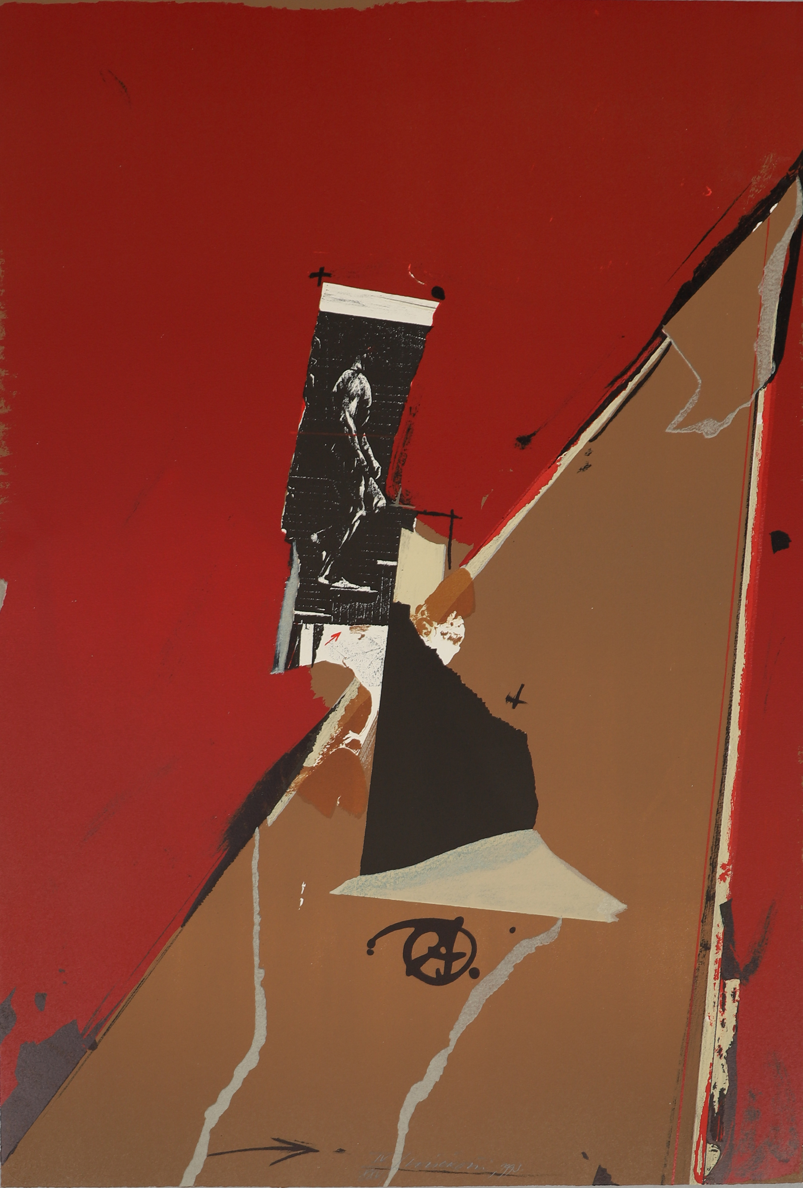 VLADIMIR VELICKOVIC. FÄRGLITOGRAFI, signerad och numrerad IV/XXV, daterad 1993.