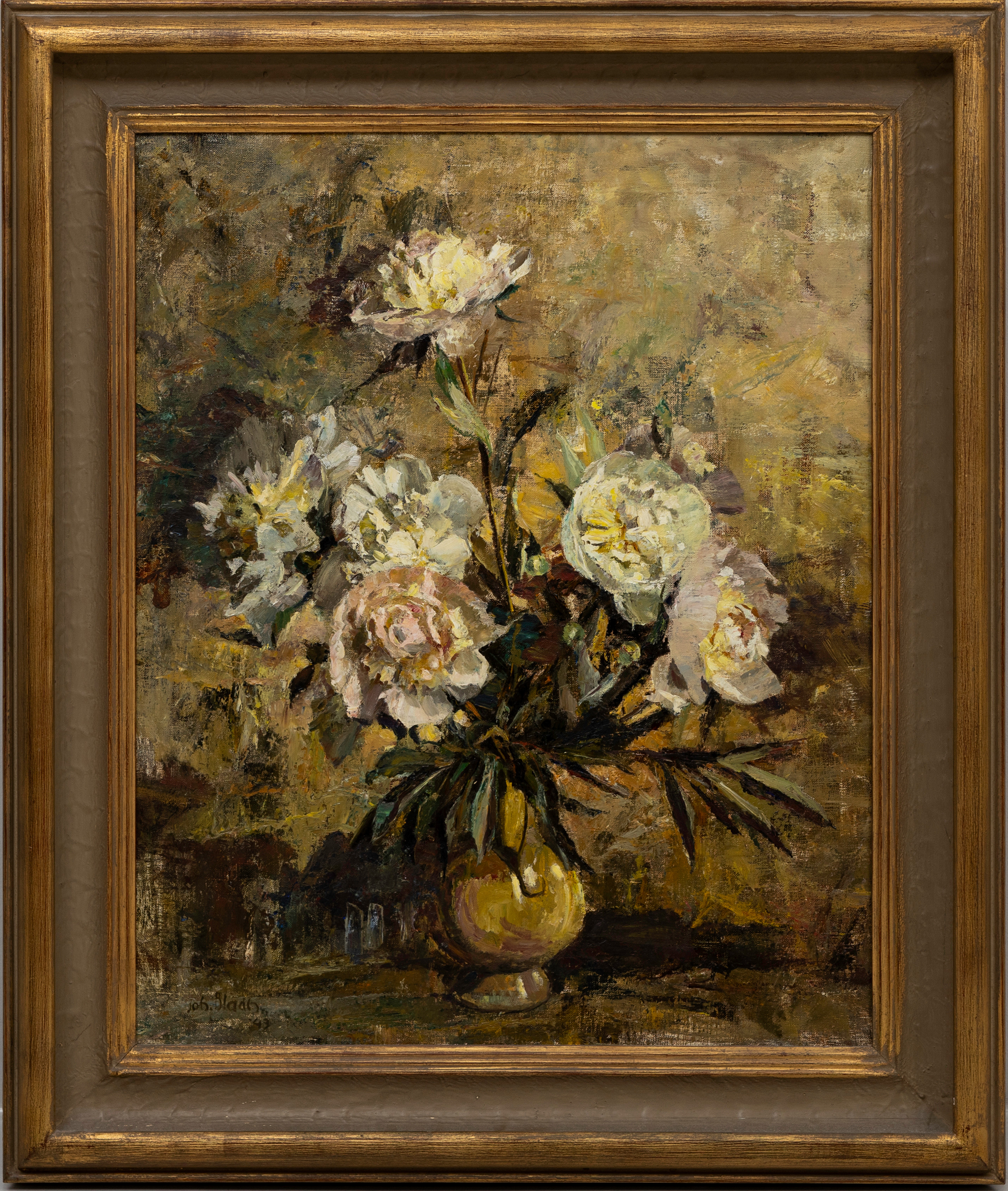 JOHAN BLADH. "Pioner", olja på duk, signerad, daterad 43.